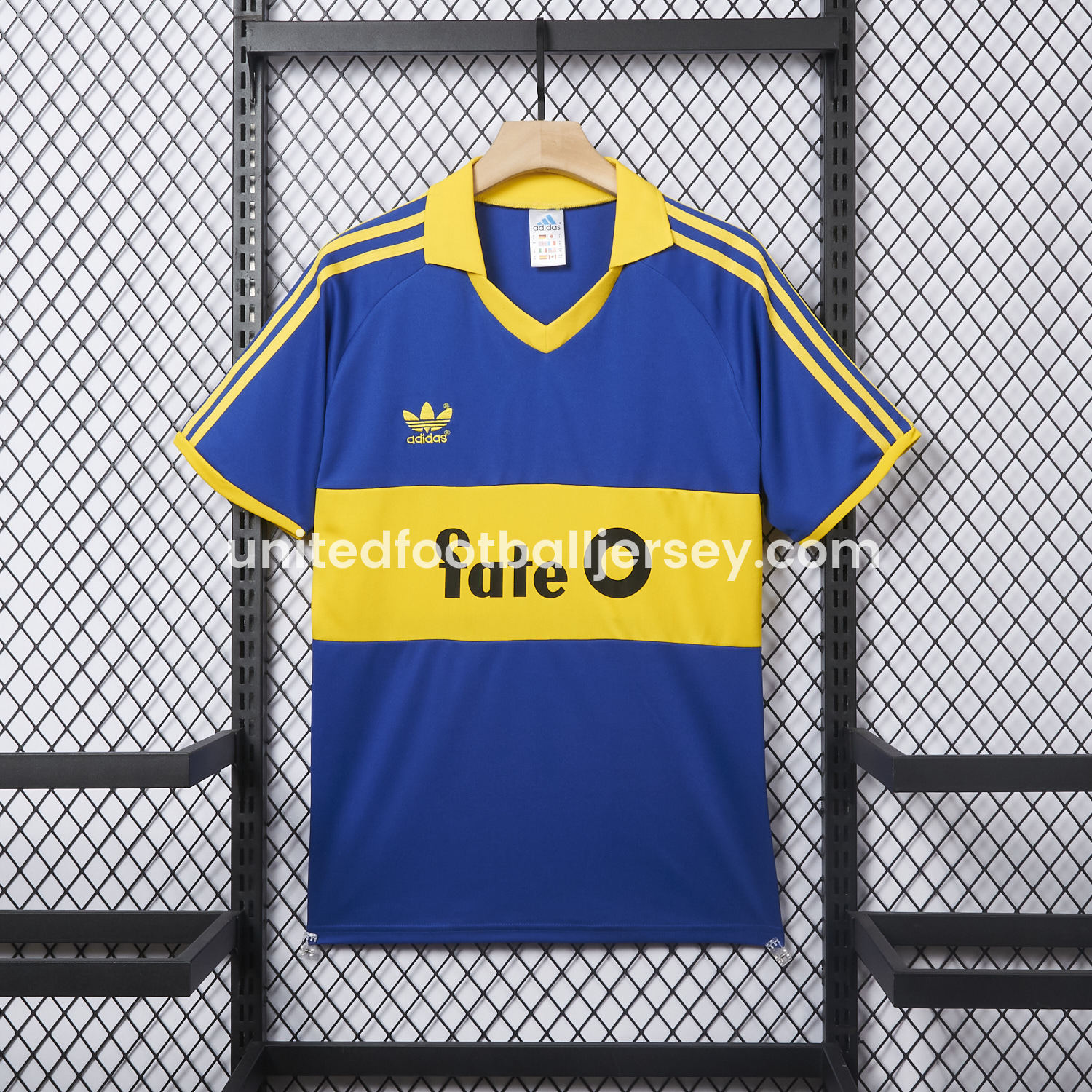 unitedfutballjersey-Retro Boca Juniors 1986-88 Home Jersey