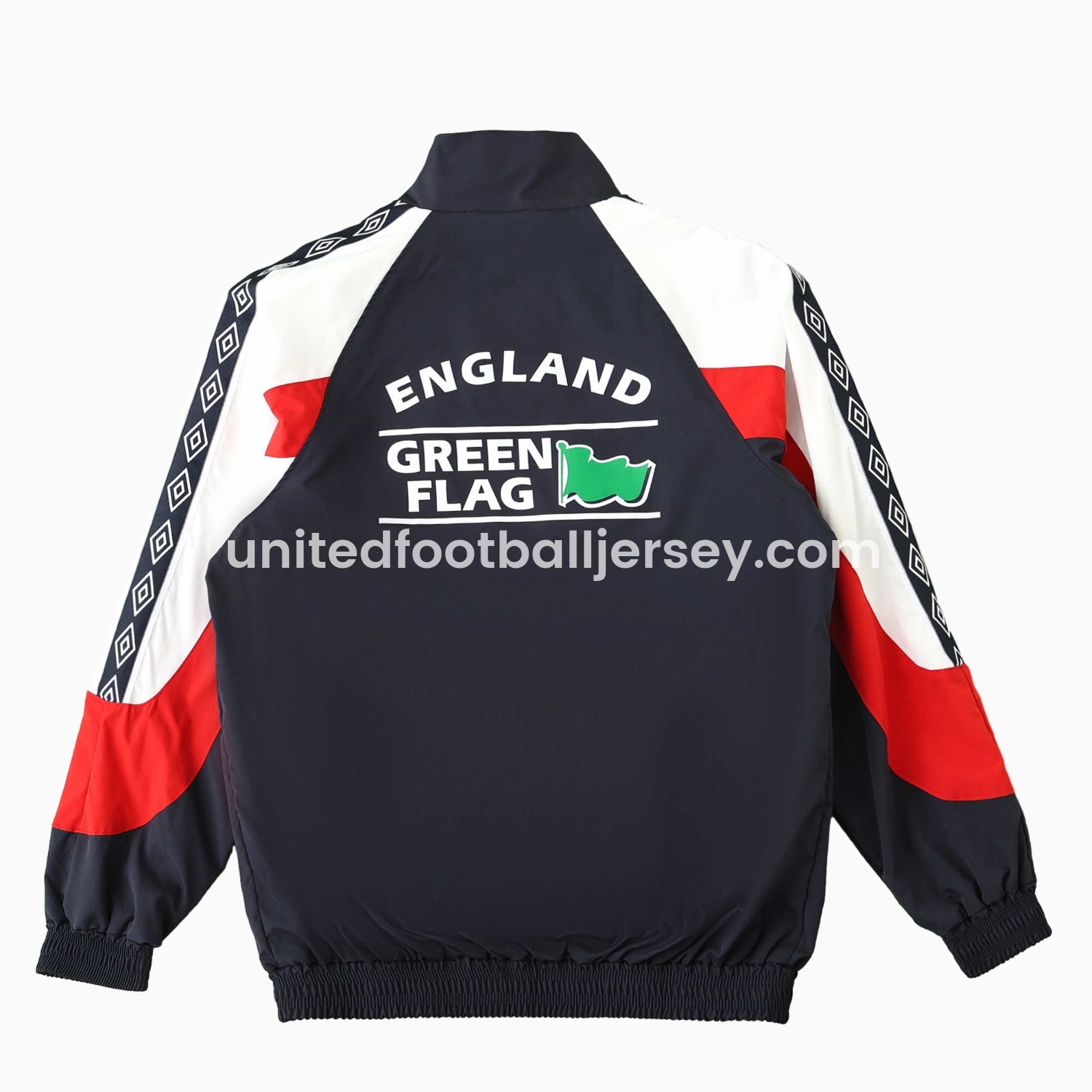 unitedfutballjersey-Retro England 1998 Windbreaker - Black