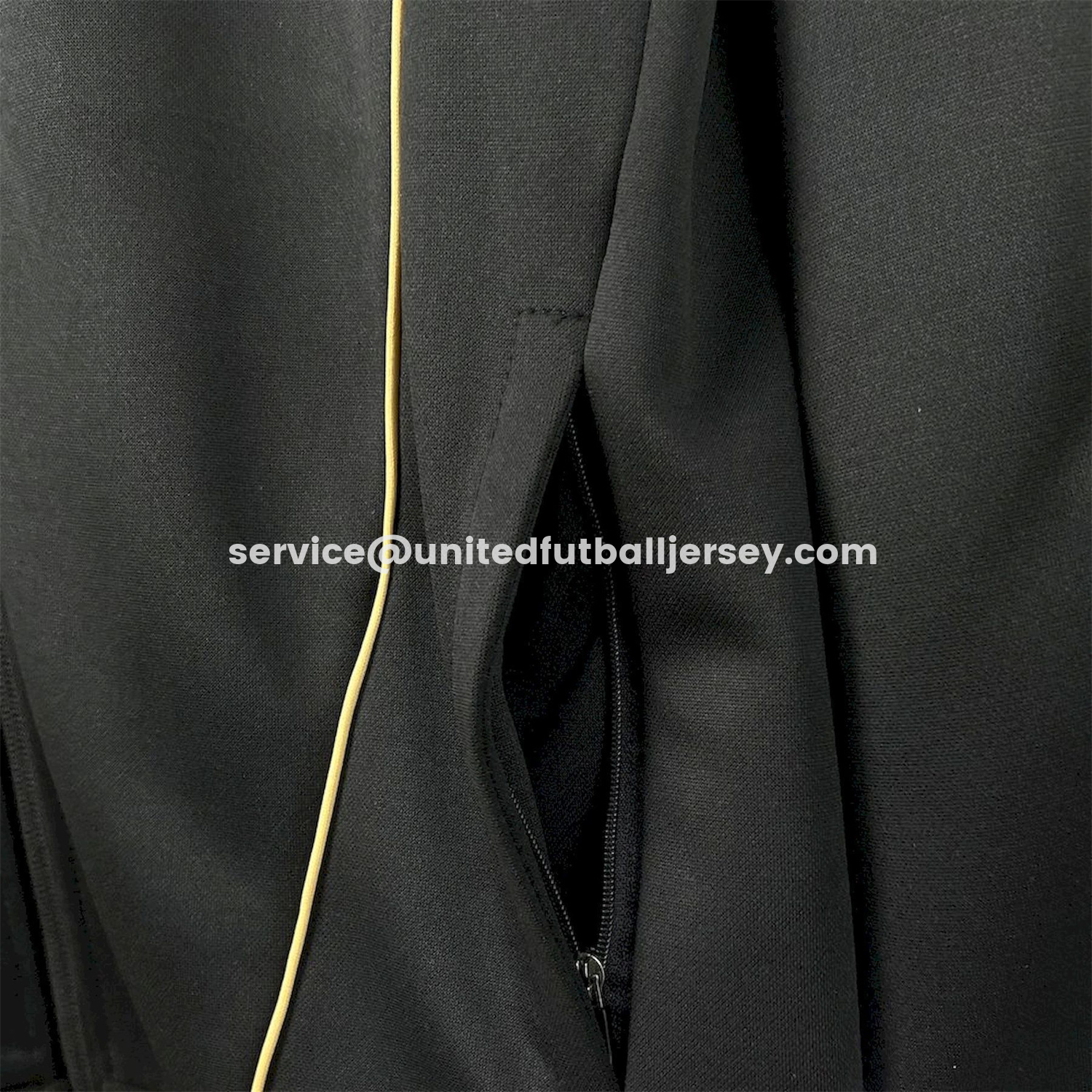 unitedfutballjersey-Portugal 25-26 Eusebio Special Windbreaker Training Set - Black White Top and Pants