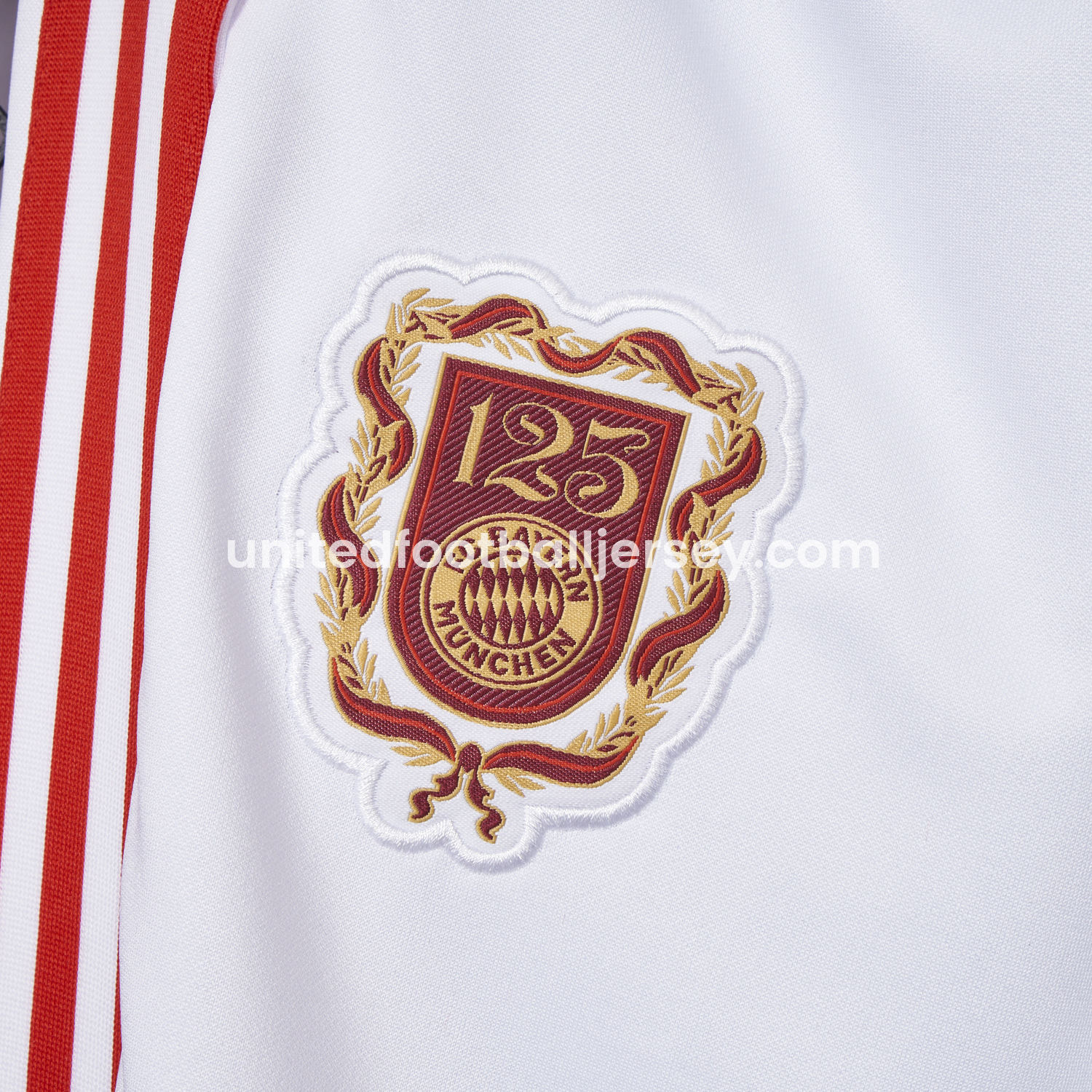 unitedfutballjersey-Bayern Munich 2025 125th Anniversary Jacket Training Tracksuit - White