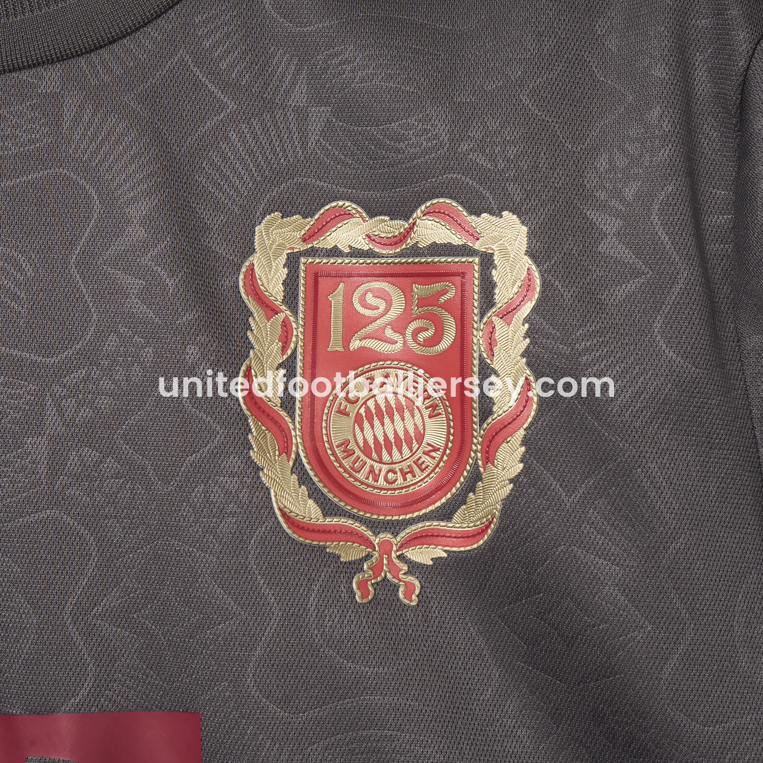unitedfutballjersey-Bayern Munich 2025 Grey 125th Anniversary Jersey - Fans Version