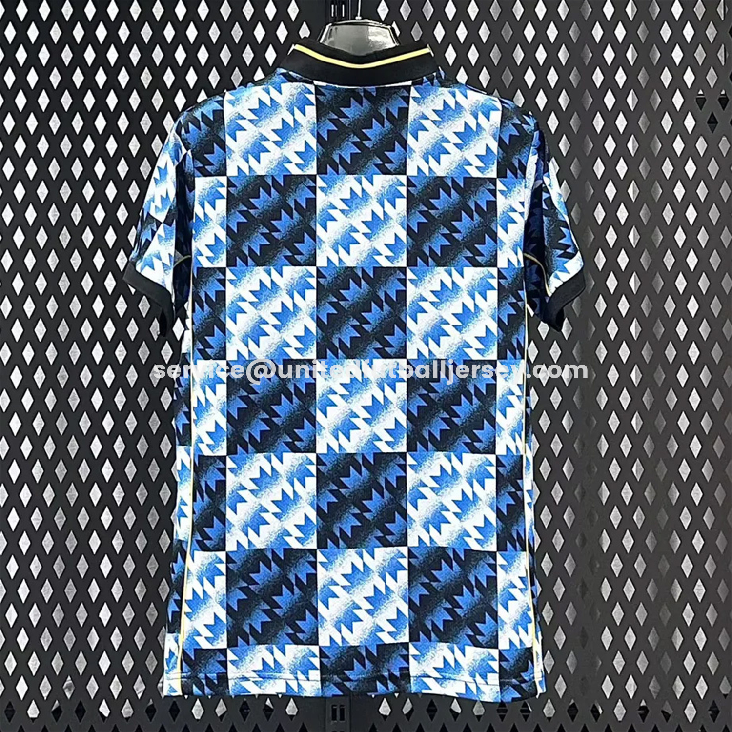 unitedfutballjersey-Manchester United 25-26 Blue And Black Checkerboard Special Jersey - Fans Version