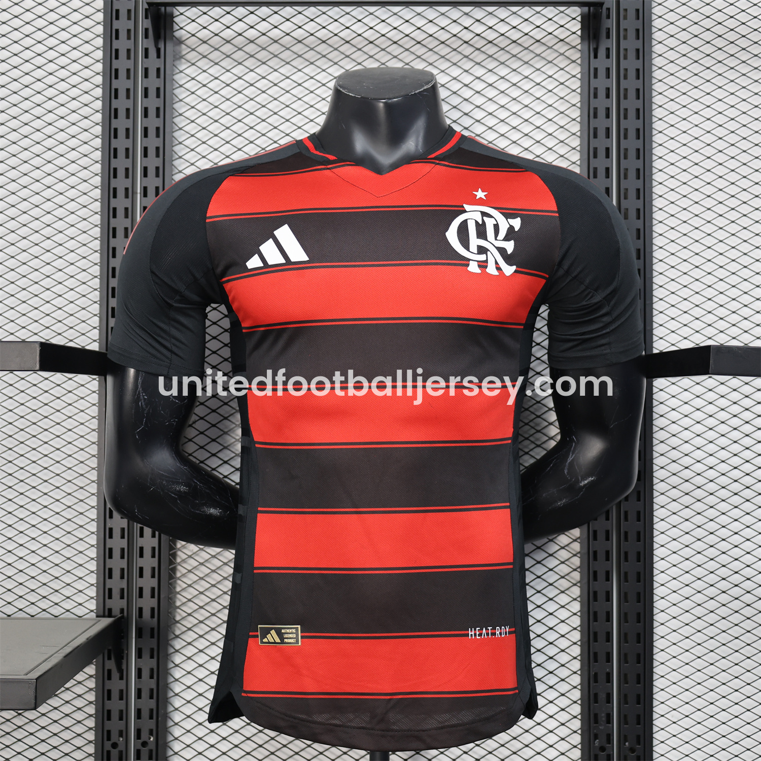 unitedfutballjersey-Flamengo 25-26 Home Unsponsored Jersey - Player Version