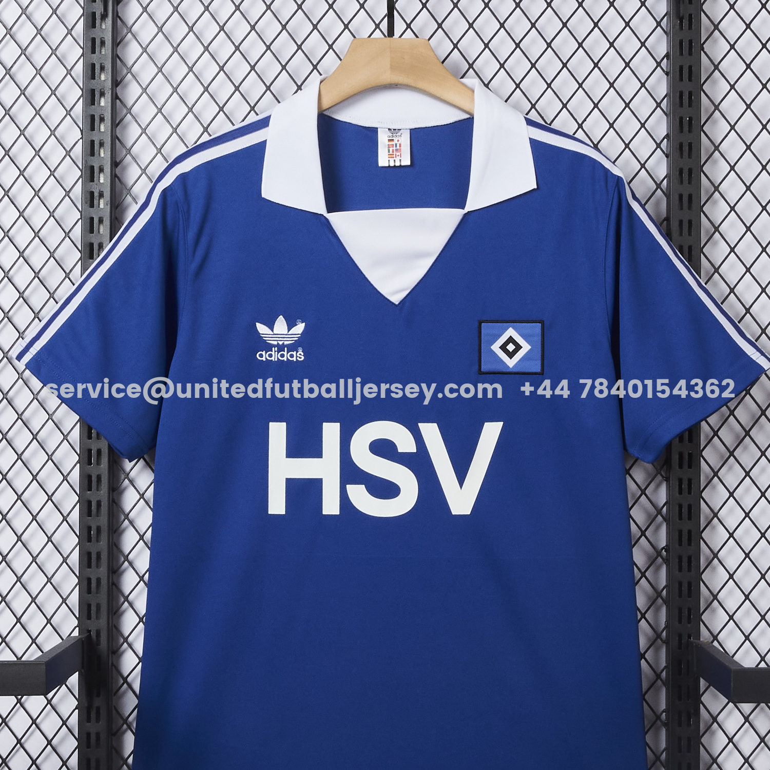 unitedfutballjersey-Retro Hamburger SV 1979 Away Blue Jersey