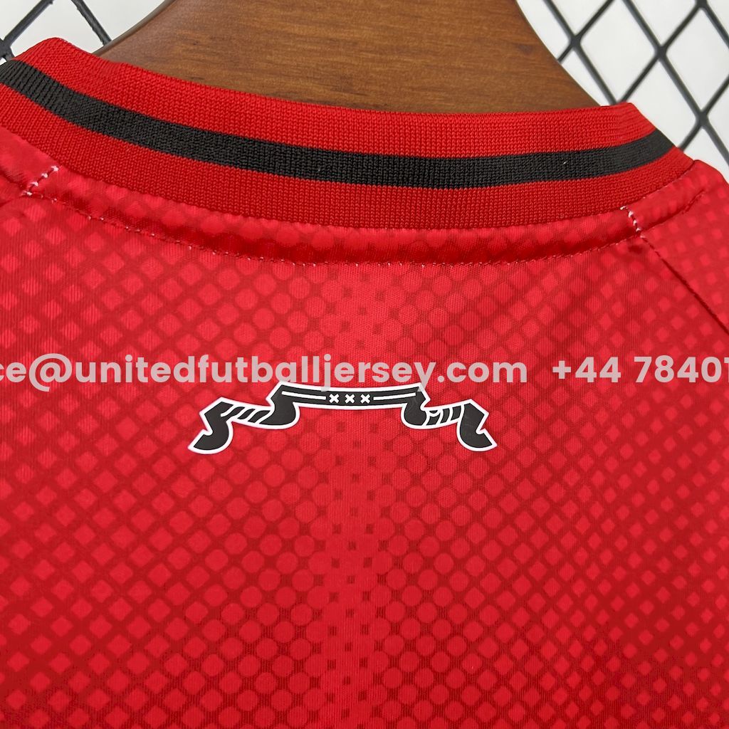 unitedfutballjersey-Ajax 25-26 Home Kids Kit