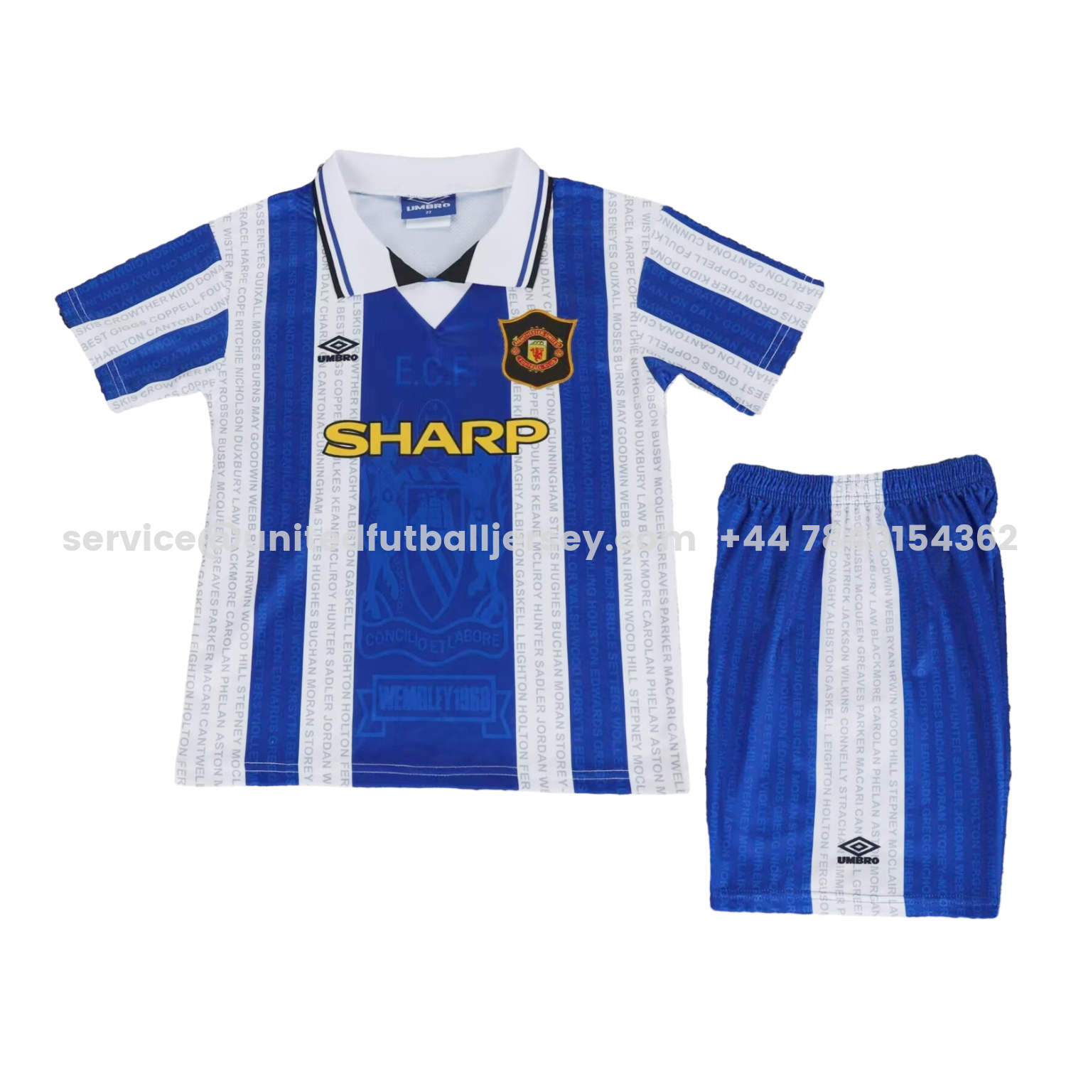 unitedfutballjersey-Retro Manchester United 94-96 Away Kids Kit