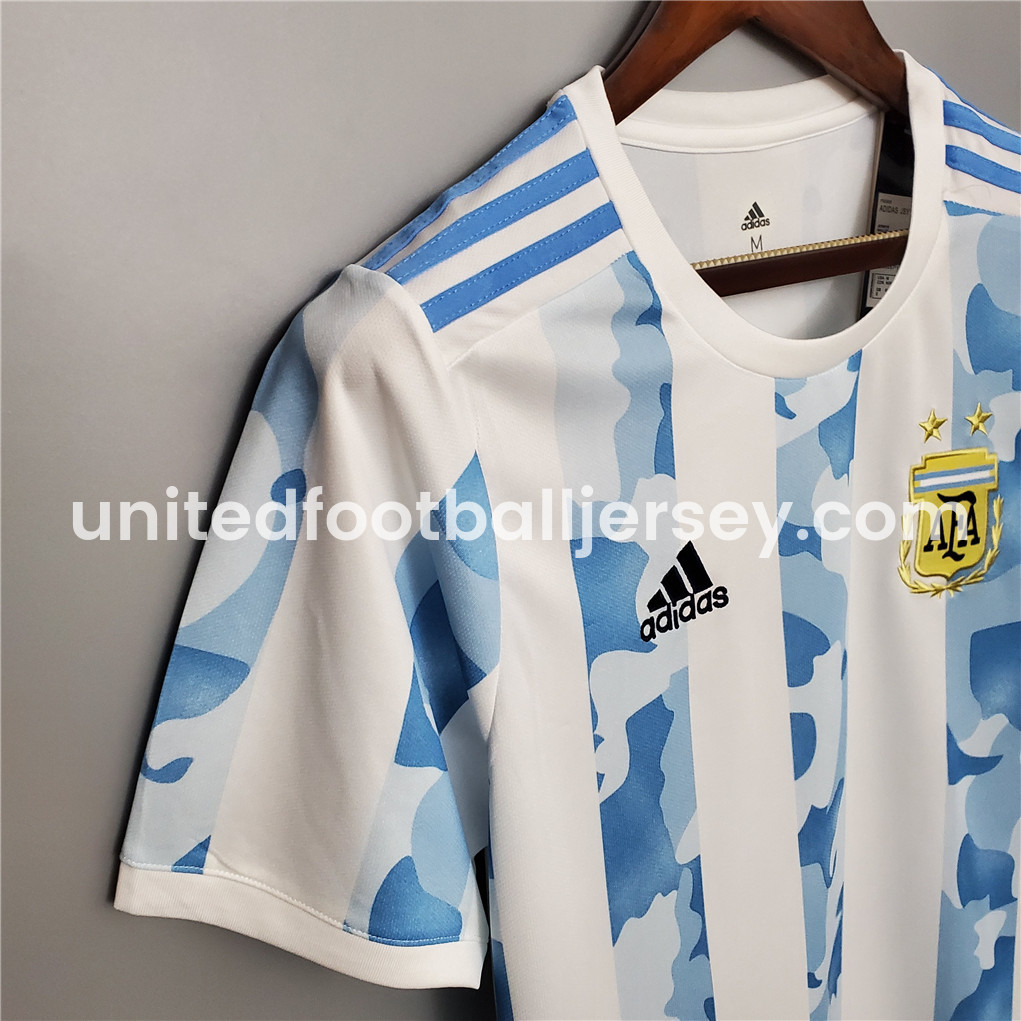 unitedfutballjersey-Retro Argentina 2021 Home Stadium Jersey