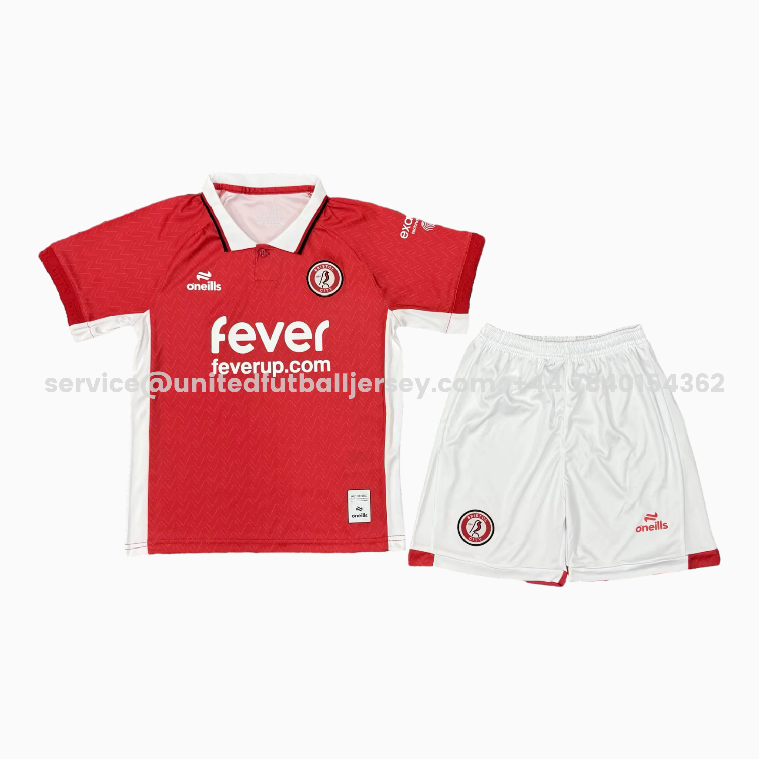 unitedfutballjersey-Bristol City 25-26 Home Red Kids Kit