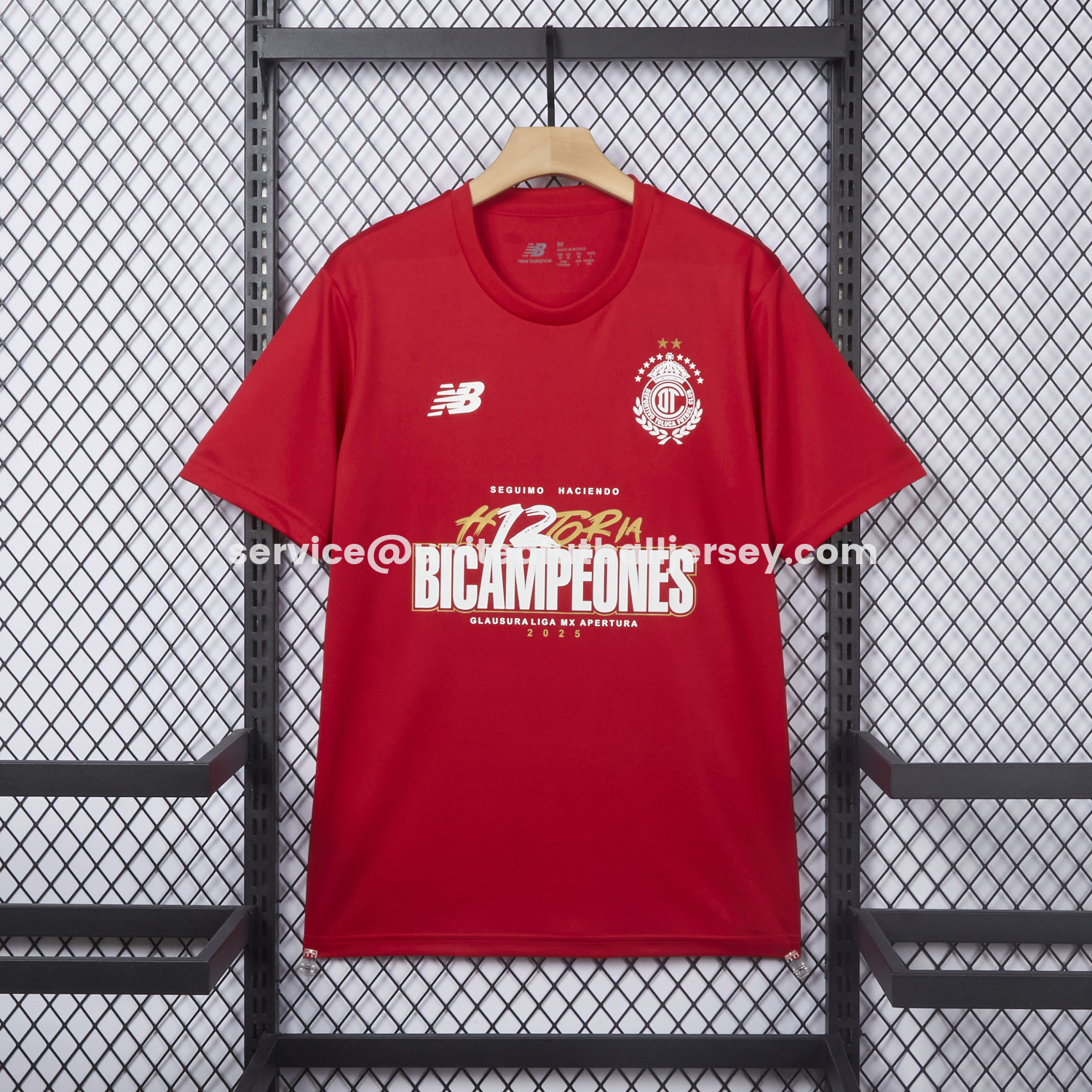 unitedfutballjersey-Toluca 25-26 Red Champion Commemorative Jersey - Fans Version