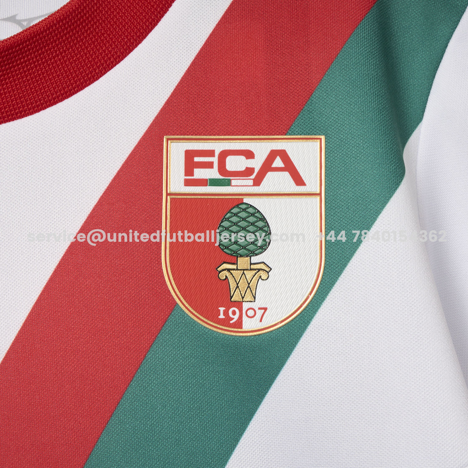 unitedfutballjersey-Augsburg 25-26 Home Kids Kit