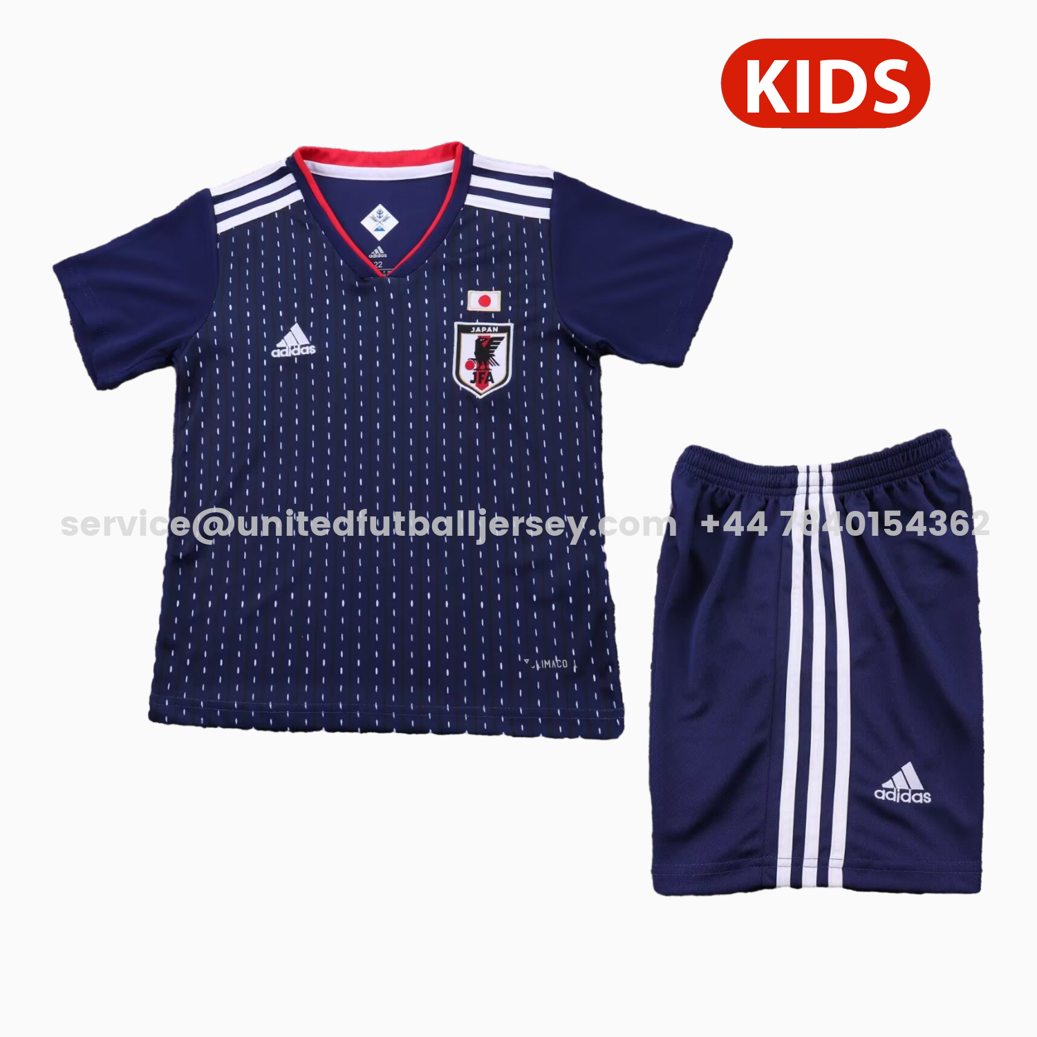 unitedfutballjersey-Retro Japan 2018 Home Kids Kit