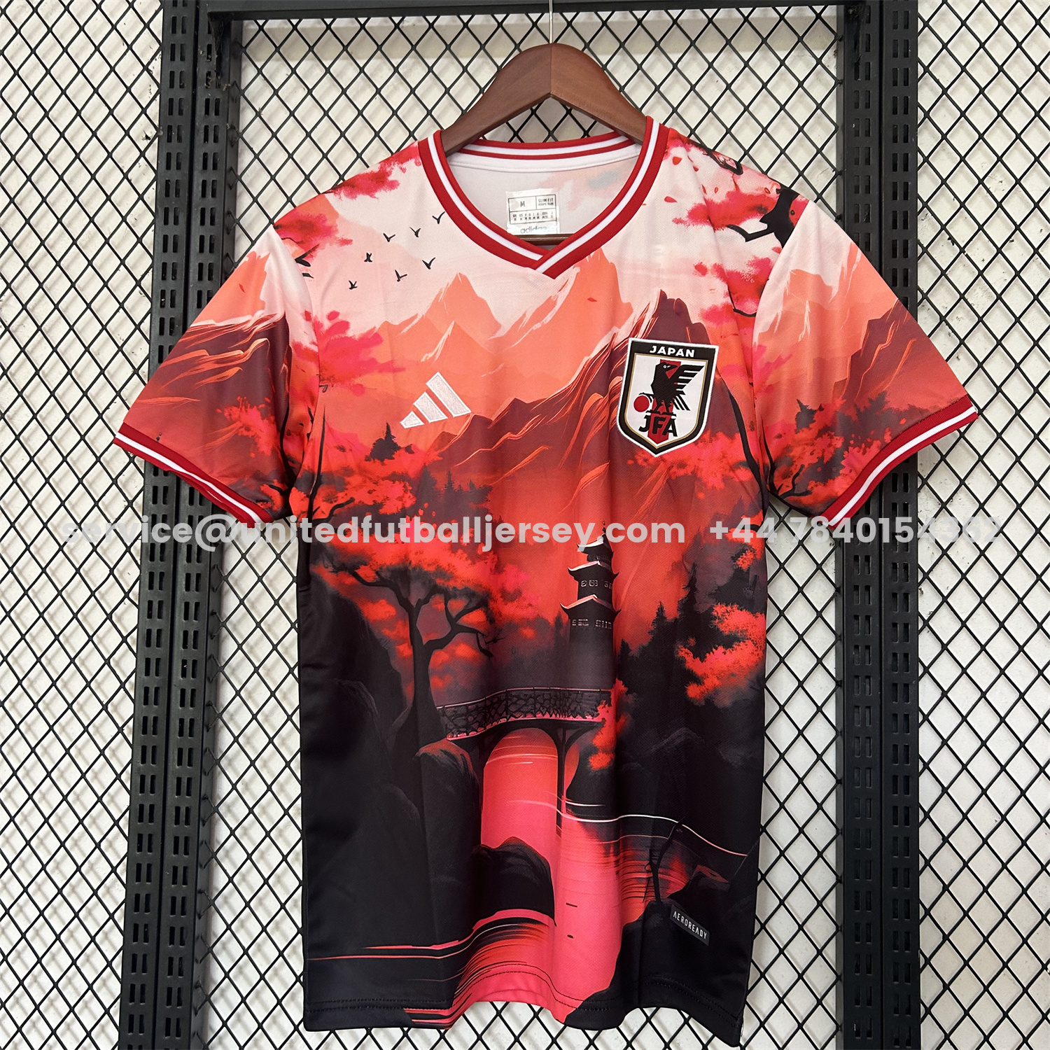 unitedfutballjersey-Japan 25-26 Red Mountains & River & Tower Special Jersey - Fans Version