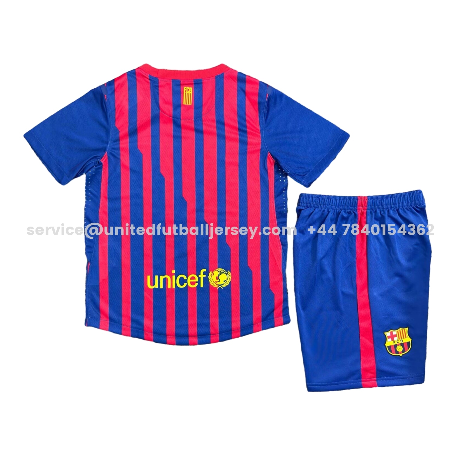 unitedfutballjersey-Retro Barcelona 2011-12 Home Kids Kit