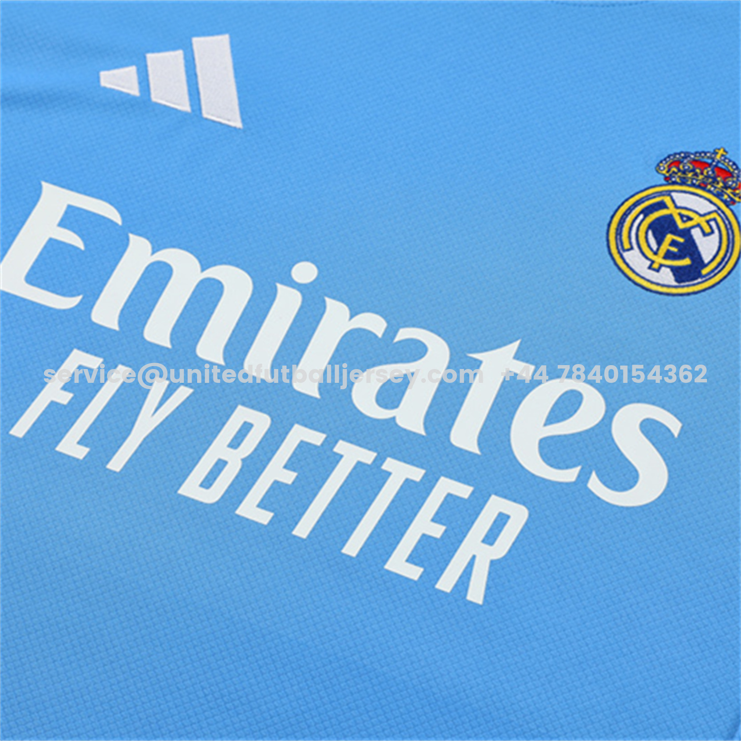 unitedfutballjersey-Real Madrid 25-26 Short-Sleeve Training Set - Sky Blue Top and Sky Blue Shorts