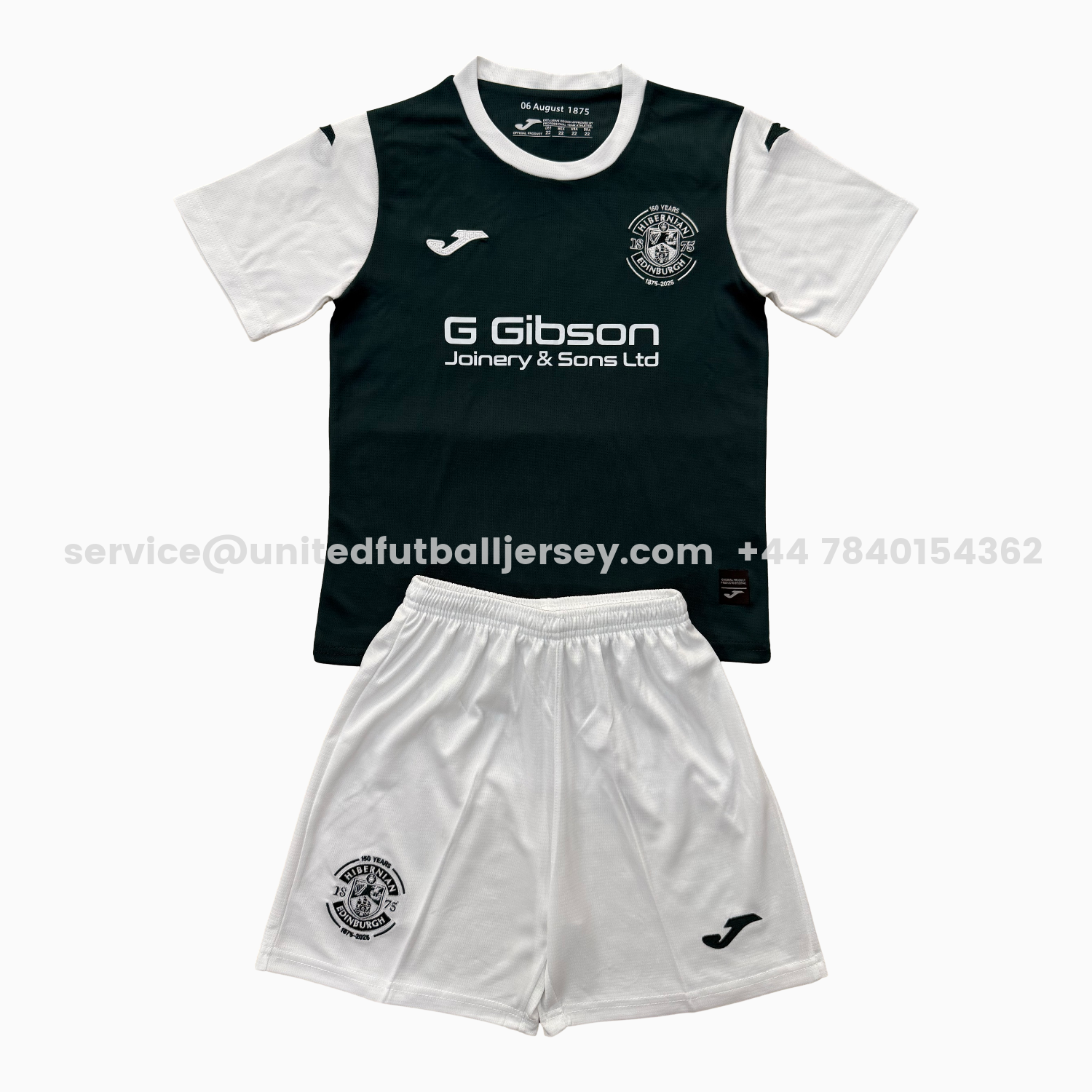 unitedfutballjersey-Hibernian 25-26 Home Kids Kit