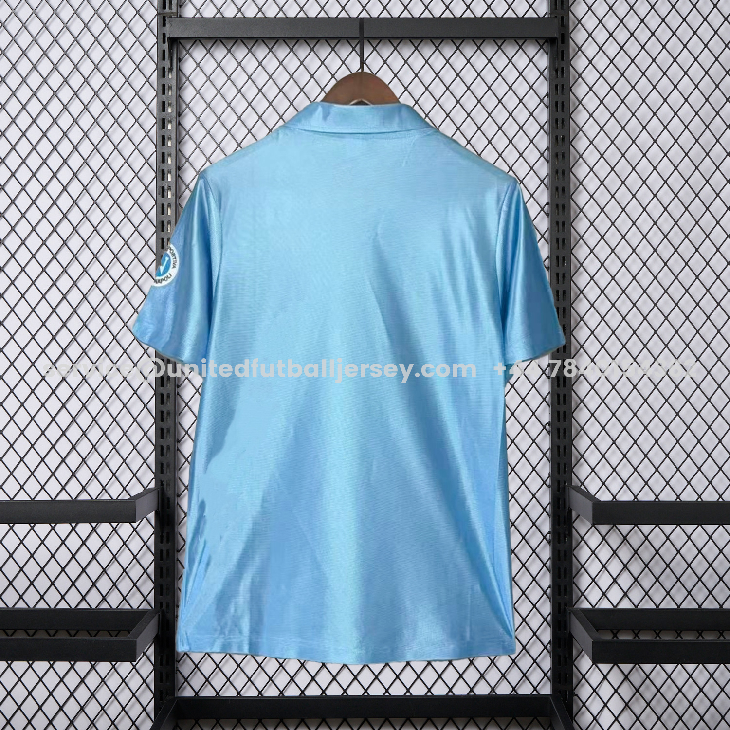 unitedfutballjersey-Retro Napoli 1990-91 Home Blue Jersey