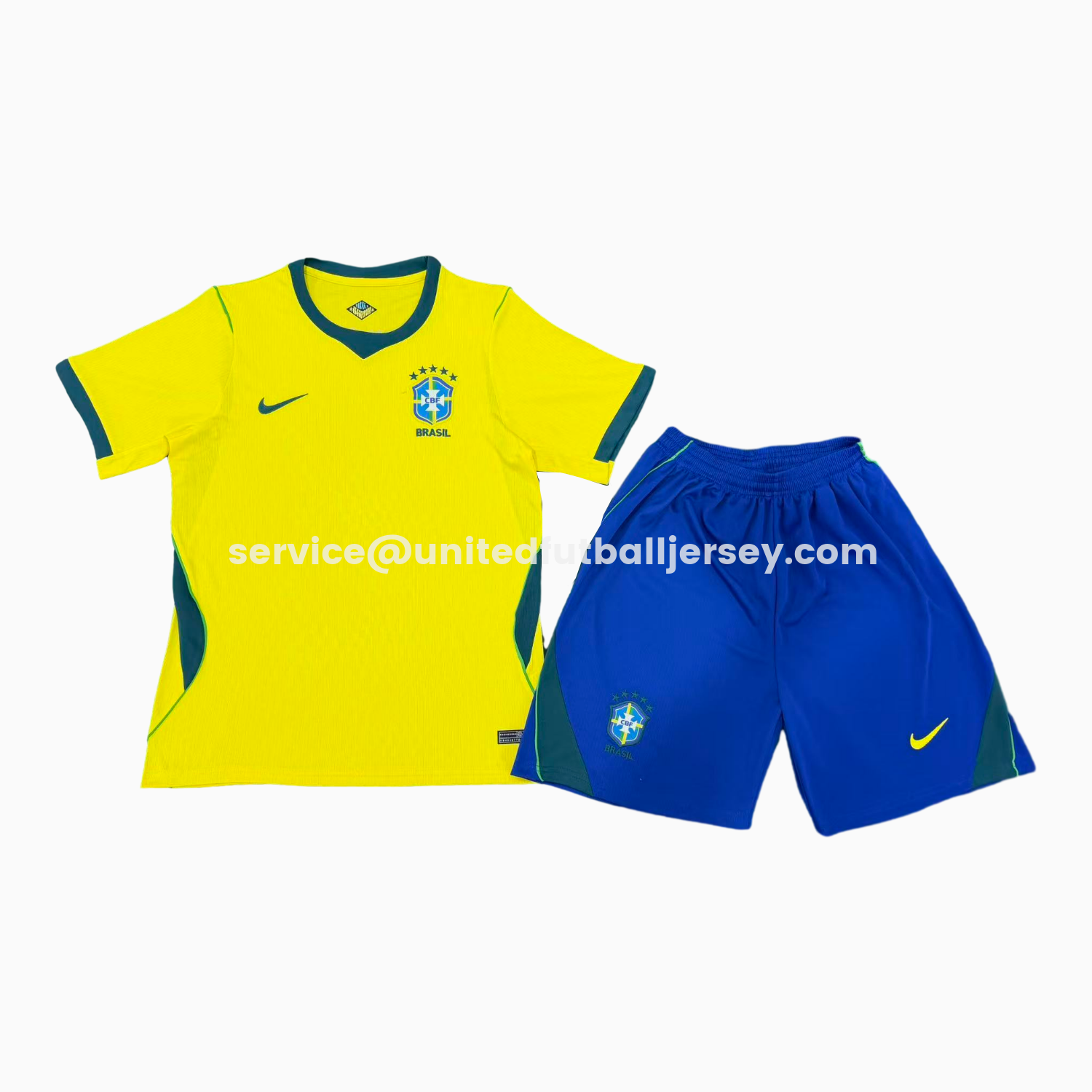 unitedfutballjersey-Brazil 2026 Home Kids Kit