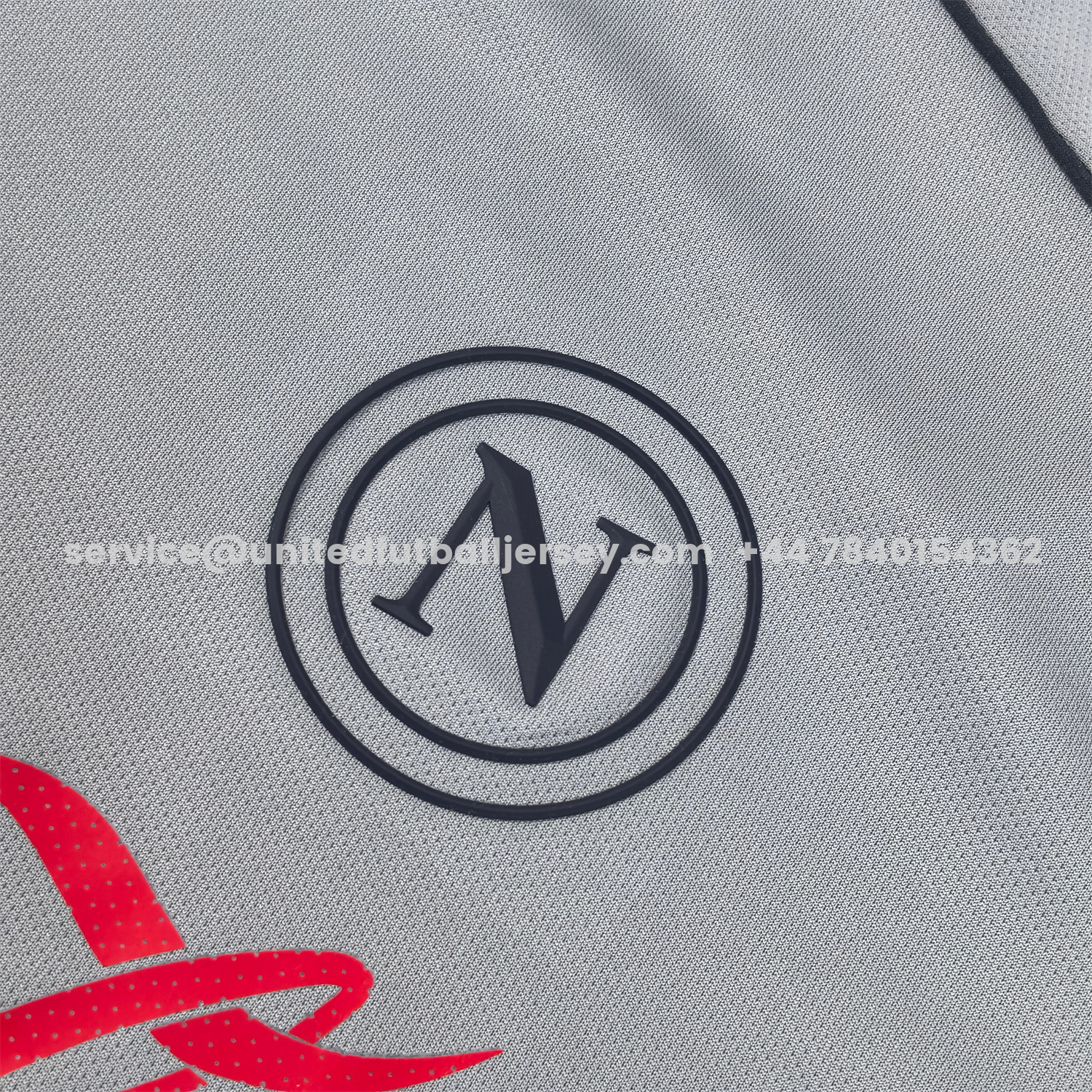 unitedfutballjersey-Napoli 24-25 Grey Pre-Match Training Jersey - Fans Version