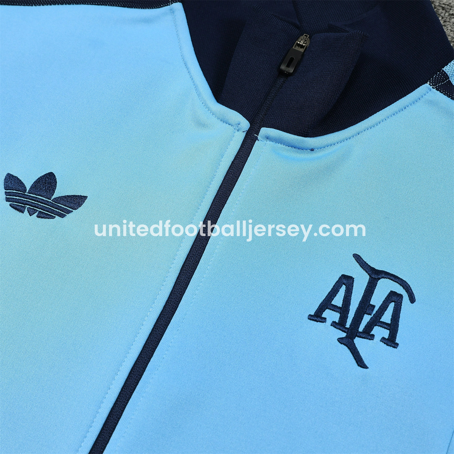 unitedfutballjersey-Argentina 24-25 Throwback Jacket Training Tracksuit - Blue Jackets & Deep Blue Pants