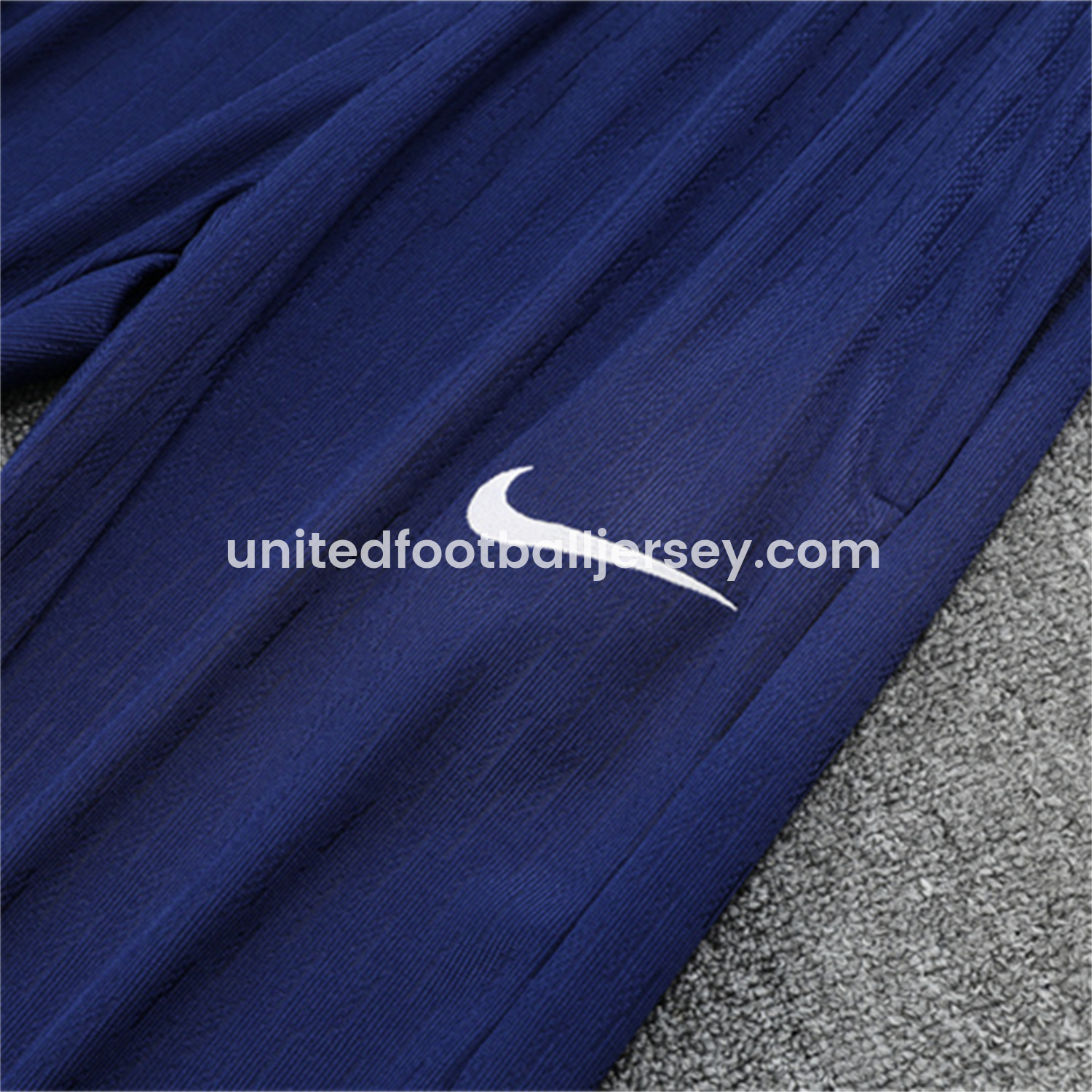 unitedfutballjersey-Paris Saint-Germain PSG 25-26 Long Sleeves Training Set - Royal Blue Gray Sleeves Top & Royal Blue Pants