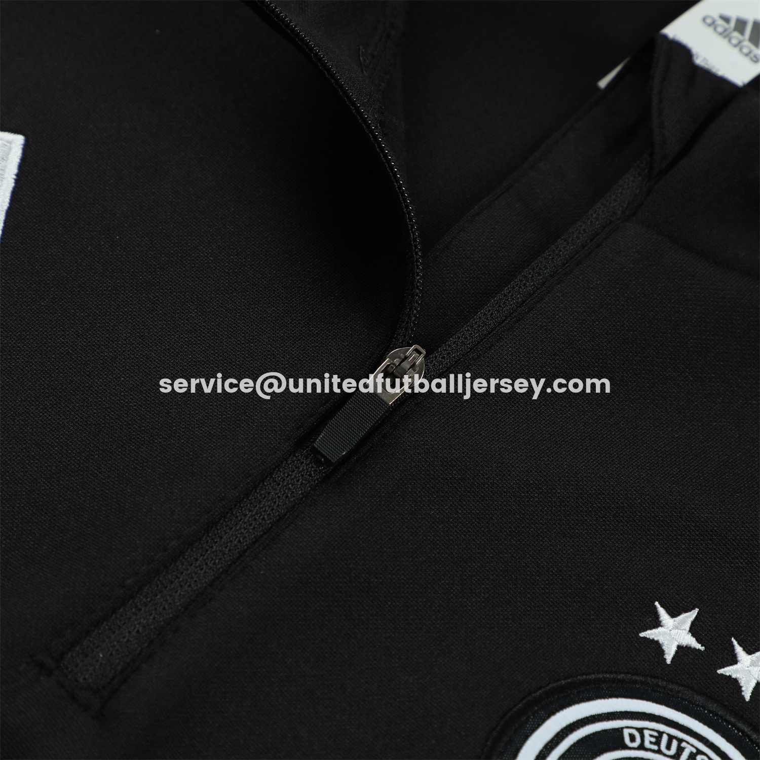 unitedfutballjersey-Germany 2026 Kids Long Sleeve Training Set - Black Top & Pants