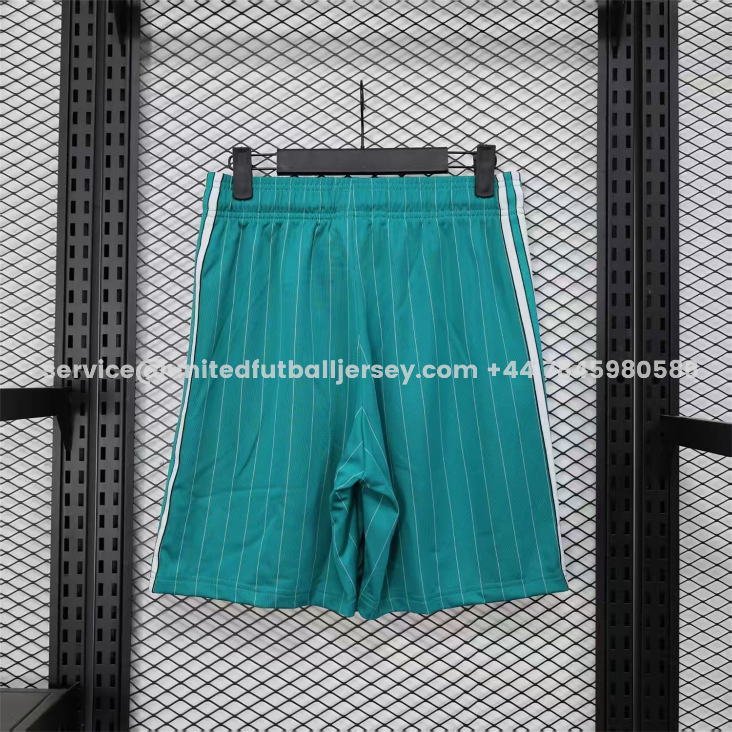 unitedfutballjersey-Liver.pool 25-26 Trefoil Cyan Travel Shorts - Player Version