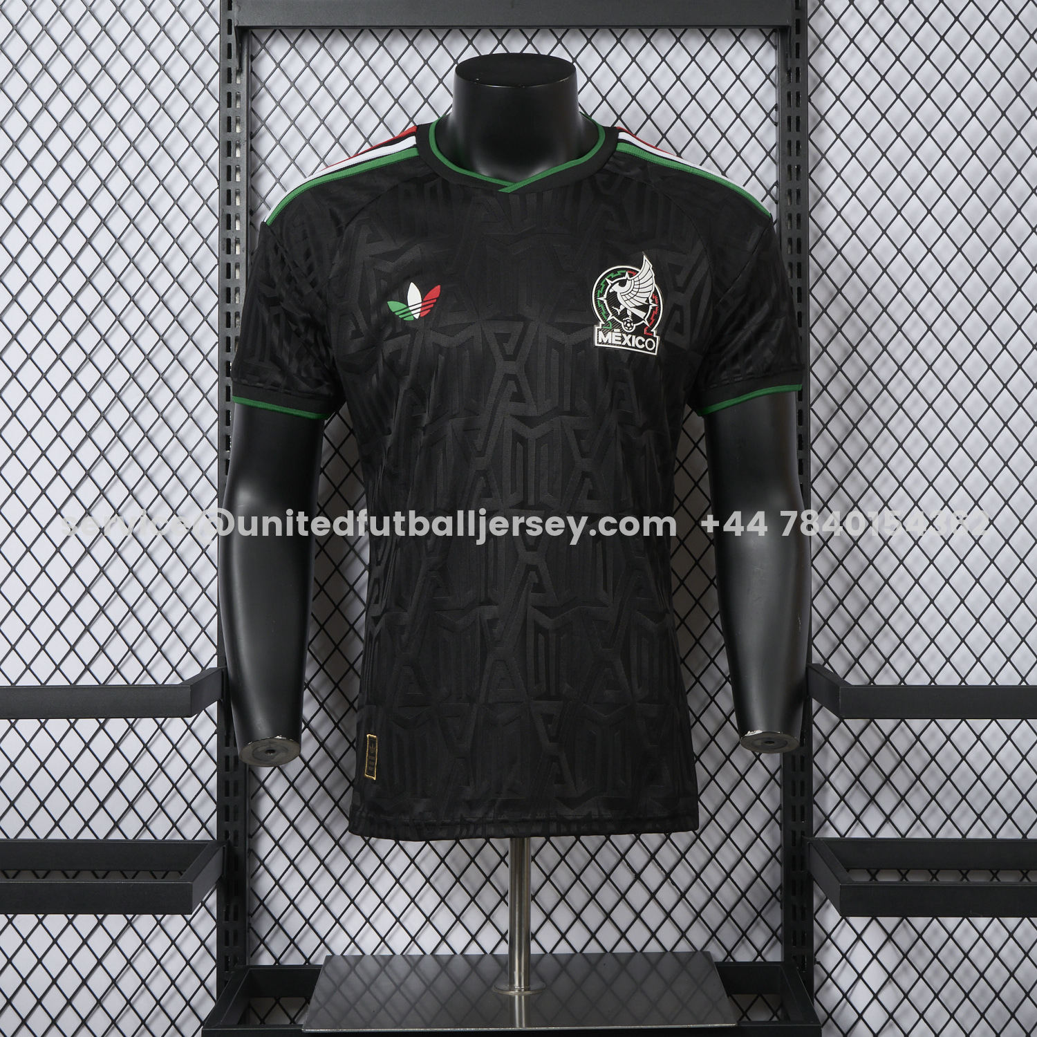 unitedfutballjersey-Mexico 25-26 Thire Colors Trefoil Black Special Jersey - Player Version