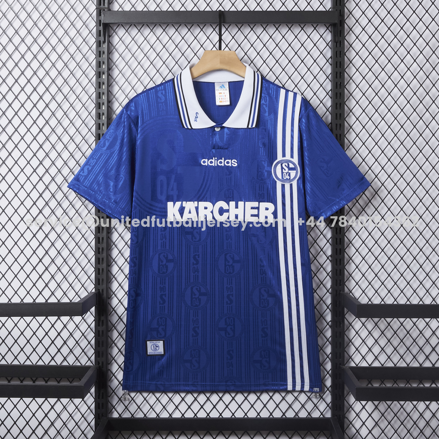 unitedfutballjersey-Retro Schalke 04 1996-97 Home Jersey