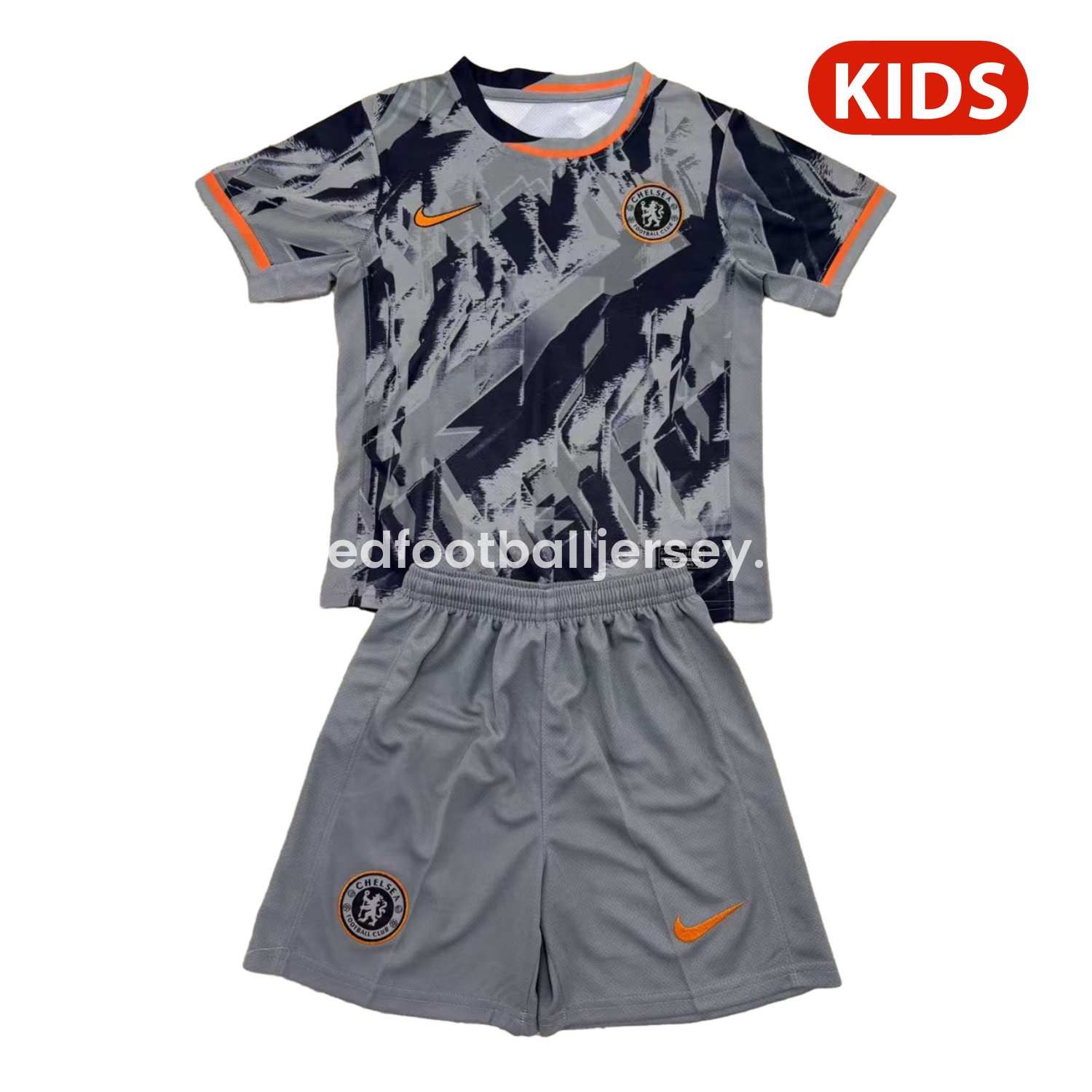 unitedfutballjersey-C.H.E.L.S.E.A 25-26 Grey Concept Kids Kit