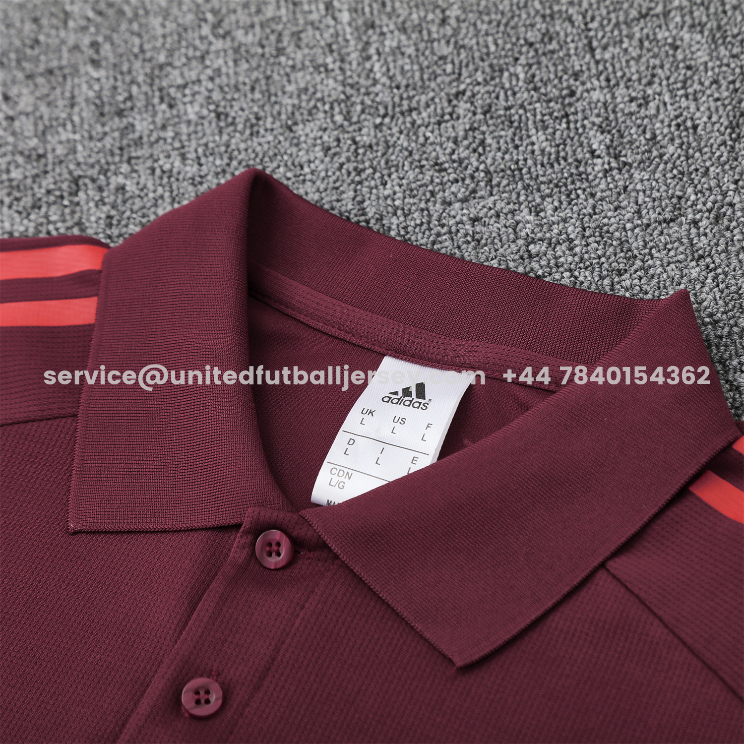unitedfutballjersey-Bayern Munich 25-26 POLO Short-Sleeve Training Set With Red Logo - Deep Red Top & Deep Red Pants