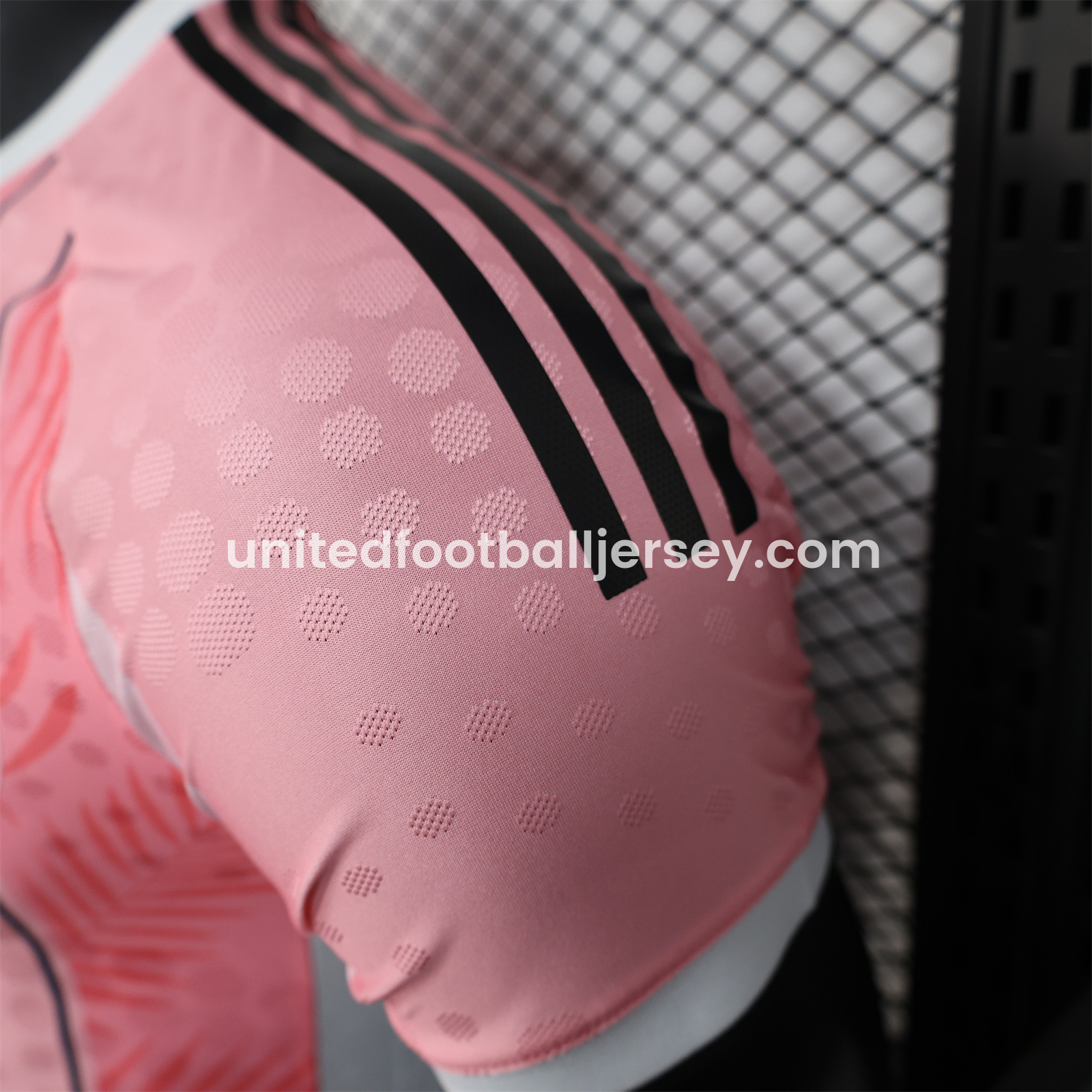 unitedfutballjersey-INT M.A.M 25-26 Pink Stripes and Leaves Pattern Special Jersey - Player Version