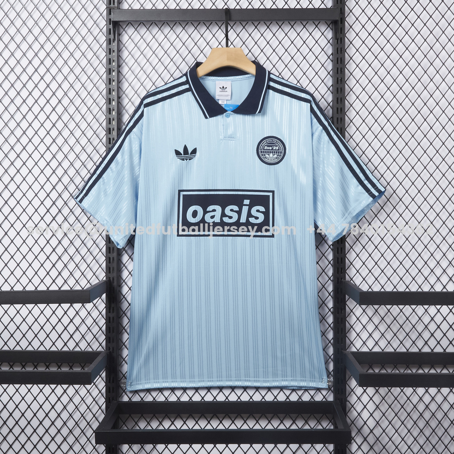 unitedfutballjersey-Bohemian 25-26 Oasis Originals Tour Light Blue Jersey With Number 25 - Fans Version