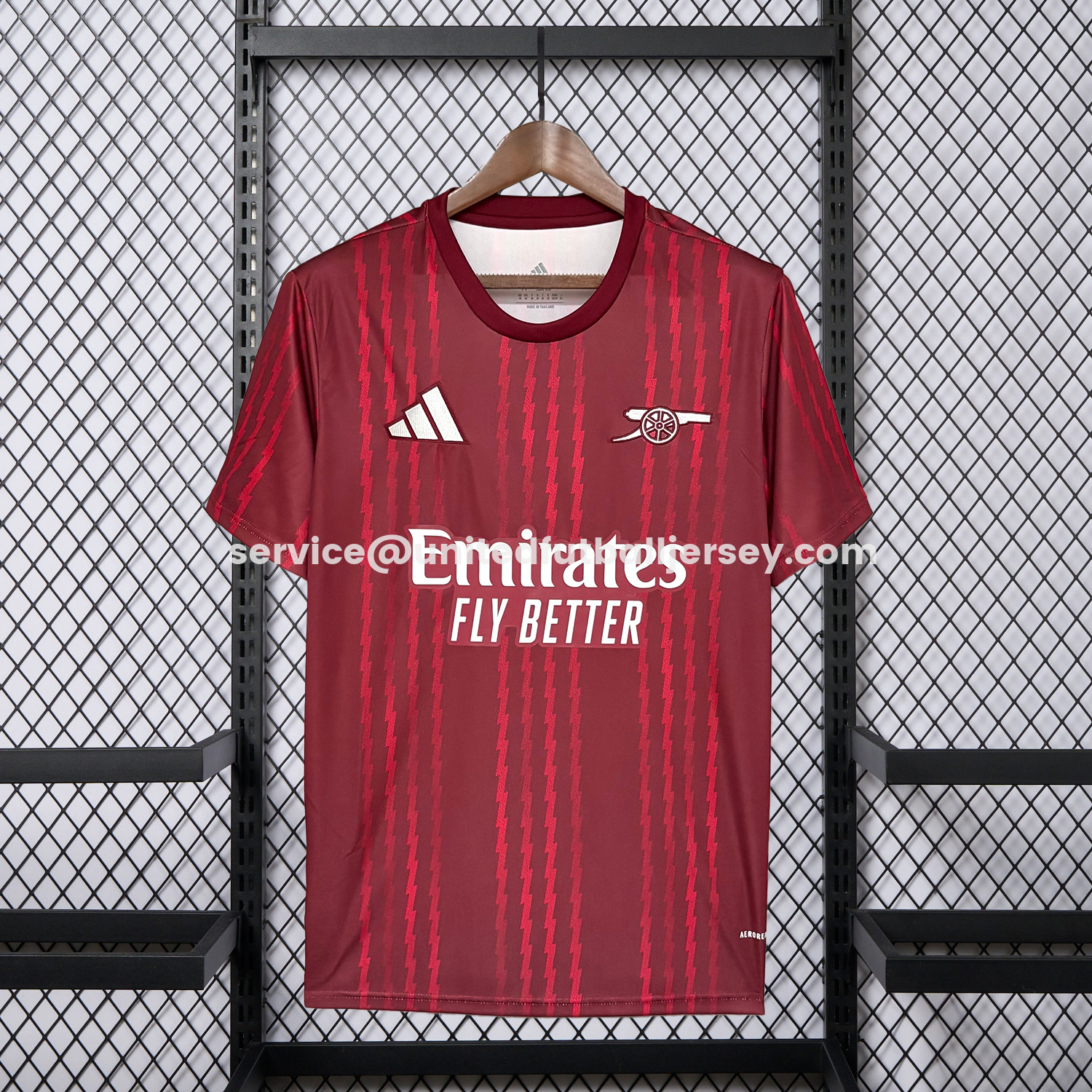 unitedfutballjersey-Arsenal 26-27 Red Lines Training Jersey - Fans Version