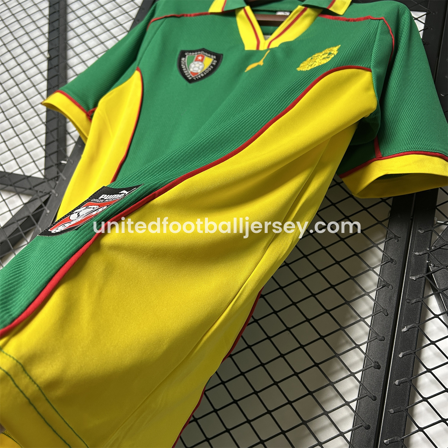 unitedfutballjersey-Retro Cameroon 1998 Home Jersey