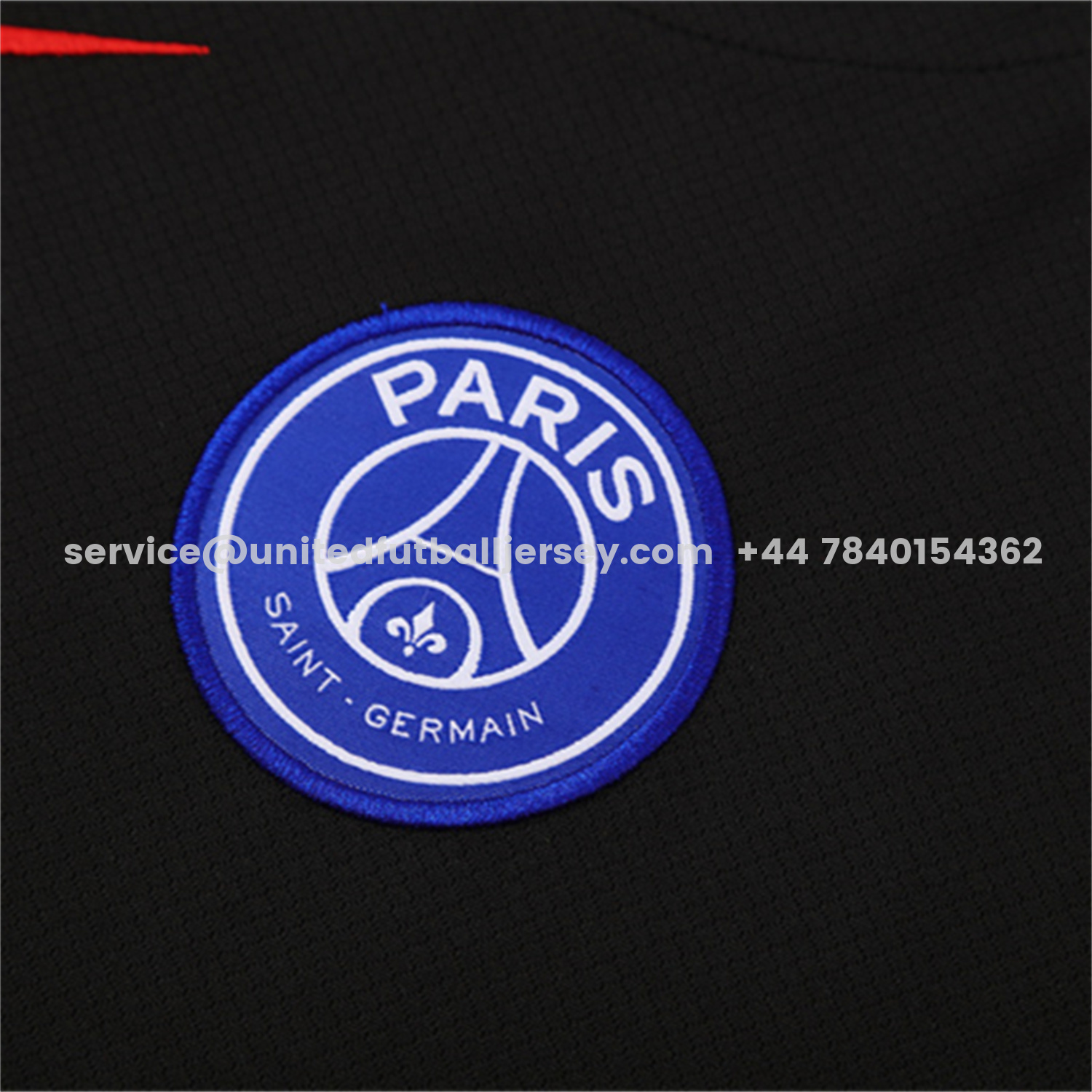 unitedfutballjersey-Paris Saint-Germain PSG 25-26 Kids Short-Sleeve Training Set - White Edge Black Top & Black Shorts