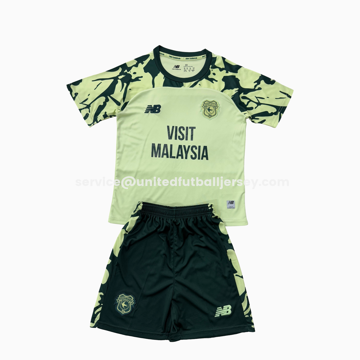 unitedfutballjersey-Cardiff City 25-26 Away Kids Kit