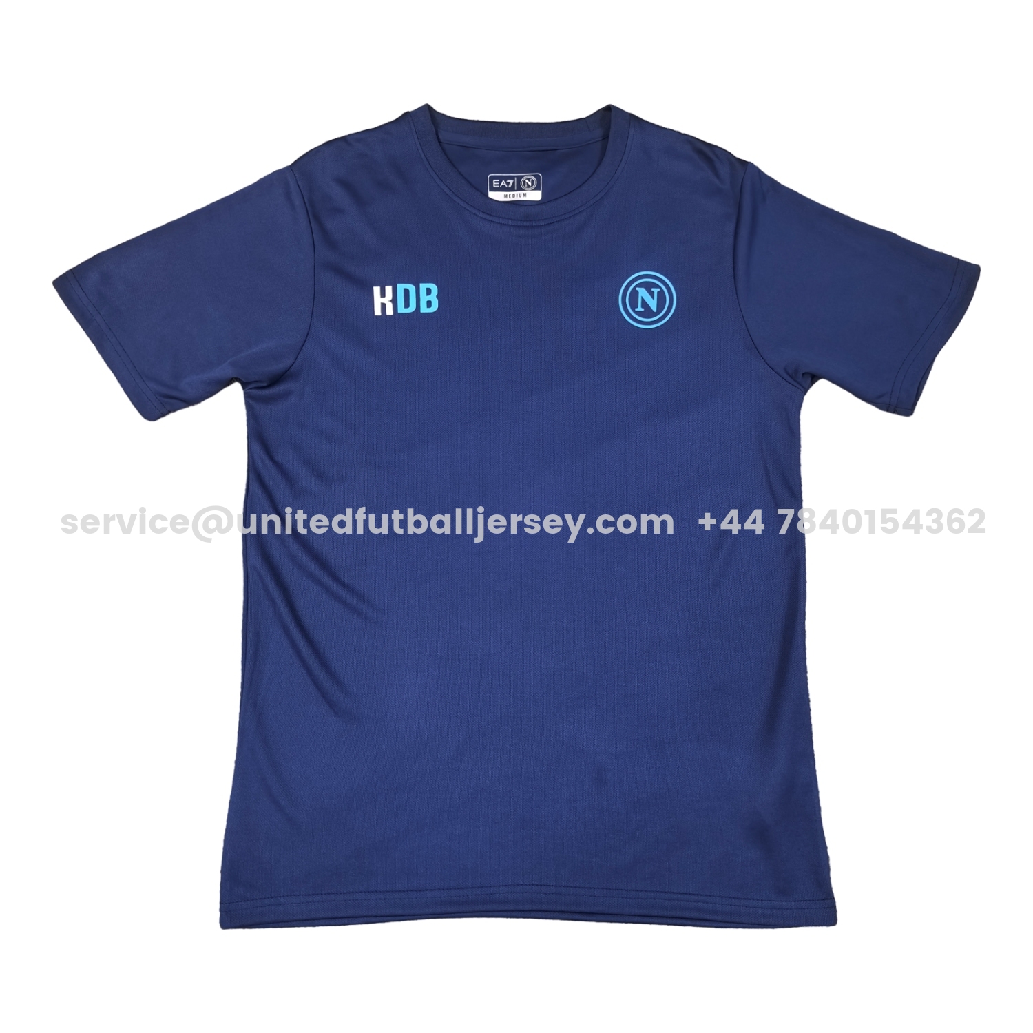 unitedfutballjersey-Napoli 25-26 KDB Special Commemorative Blue T-Shirt