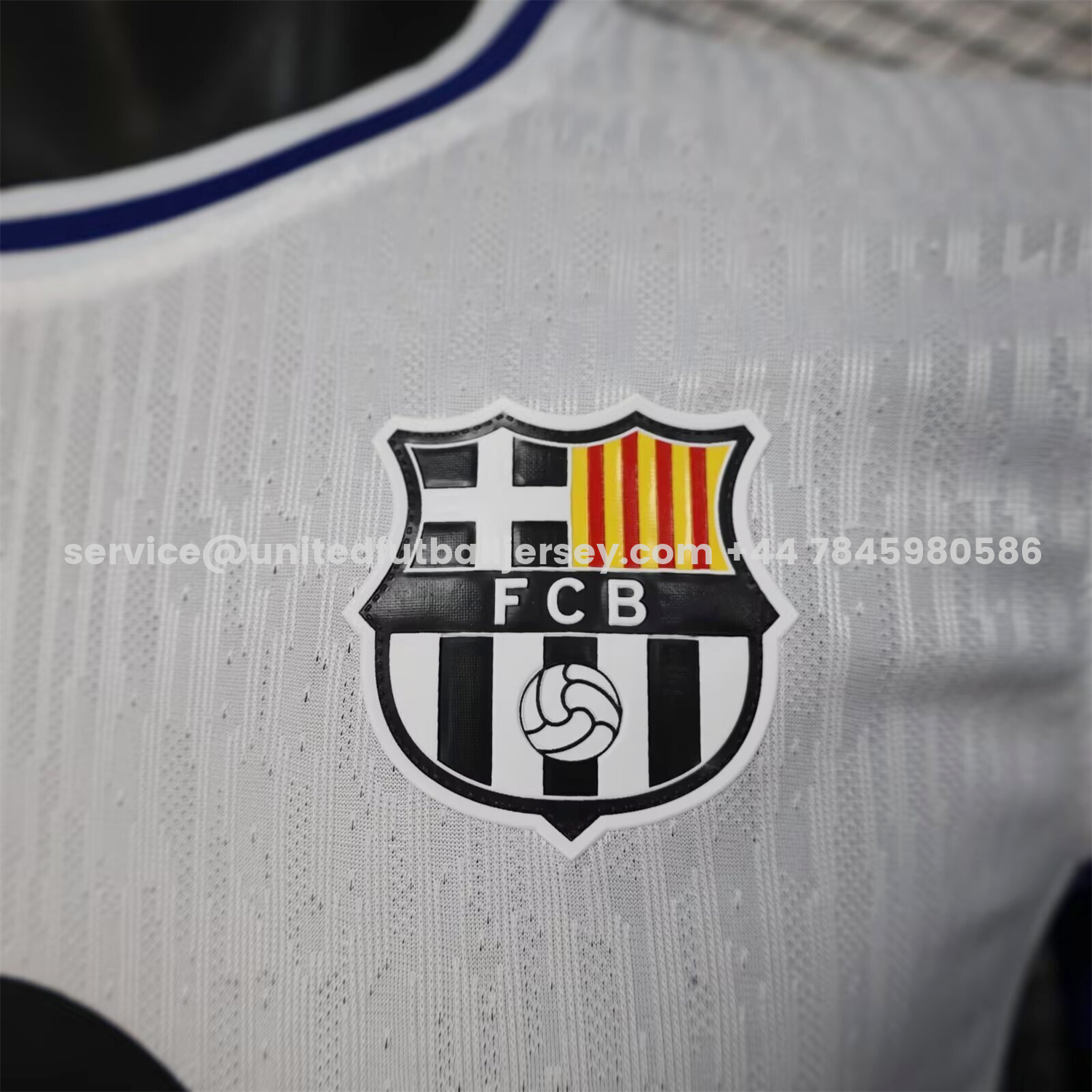 unitedfutballjersey-Barcelona 25-26 Red And Blue Vertical Stripes Special White Jersey - Player Version