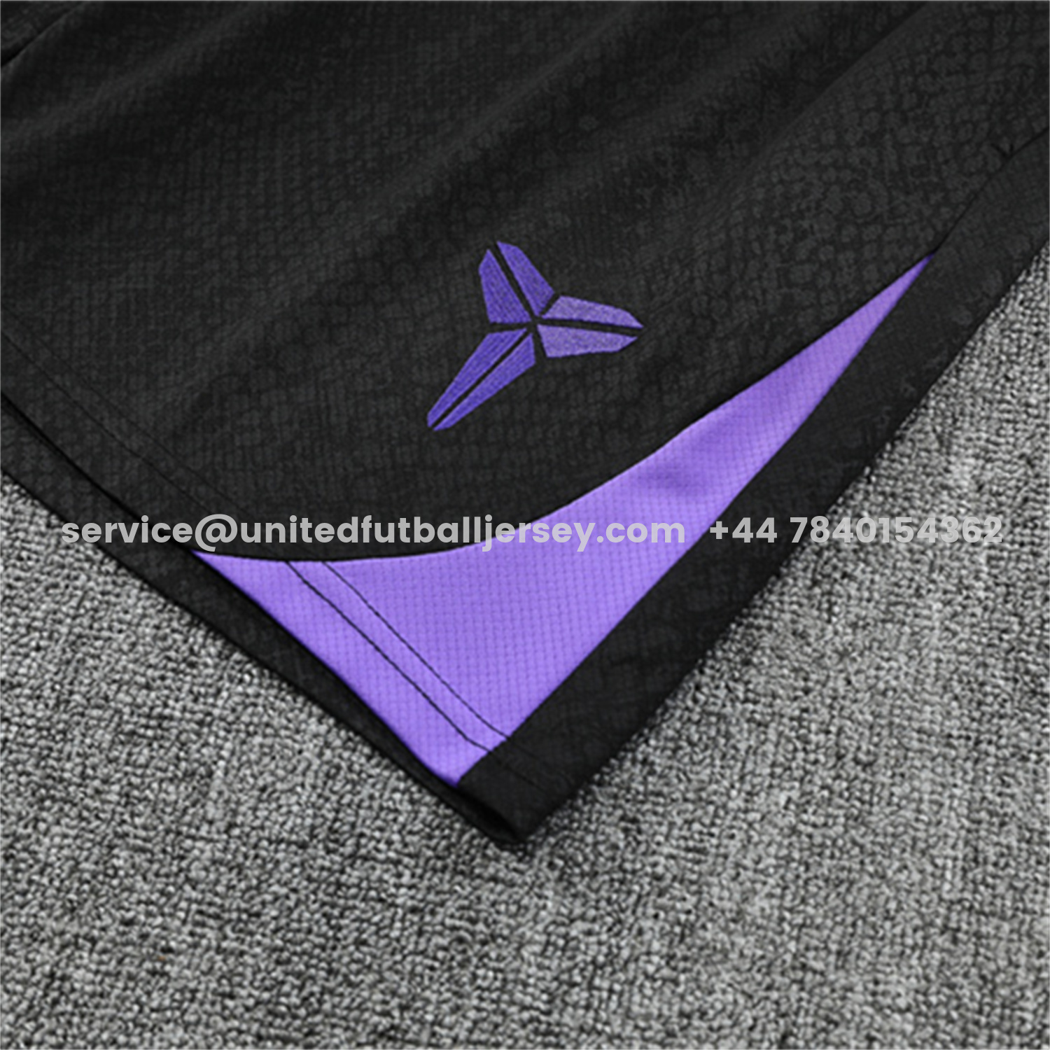 unitedfutballjersey-Barcelona 25-26 X KB Kids Short-Sleeve Training Set - Black Blue Top & Black Shorts