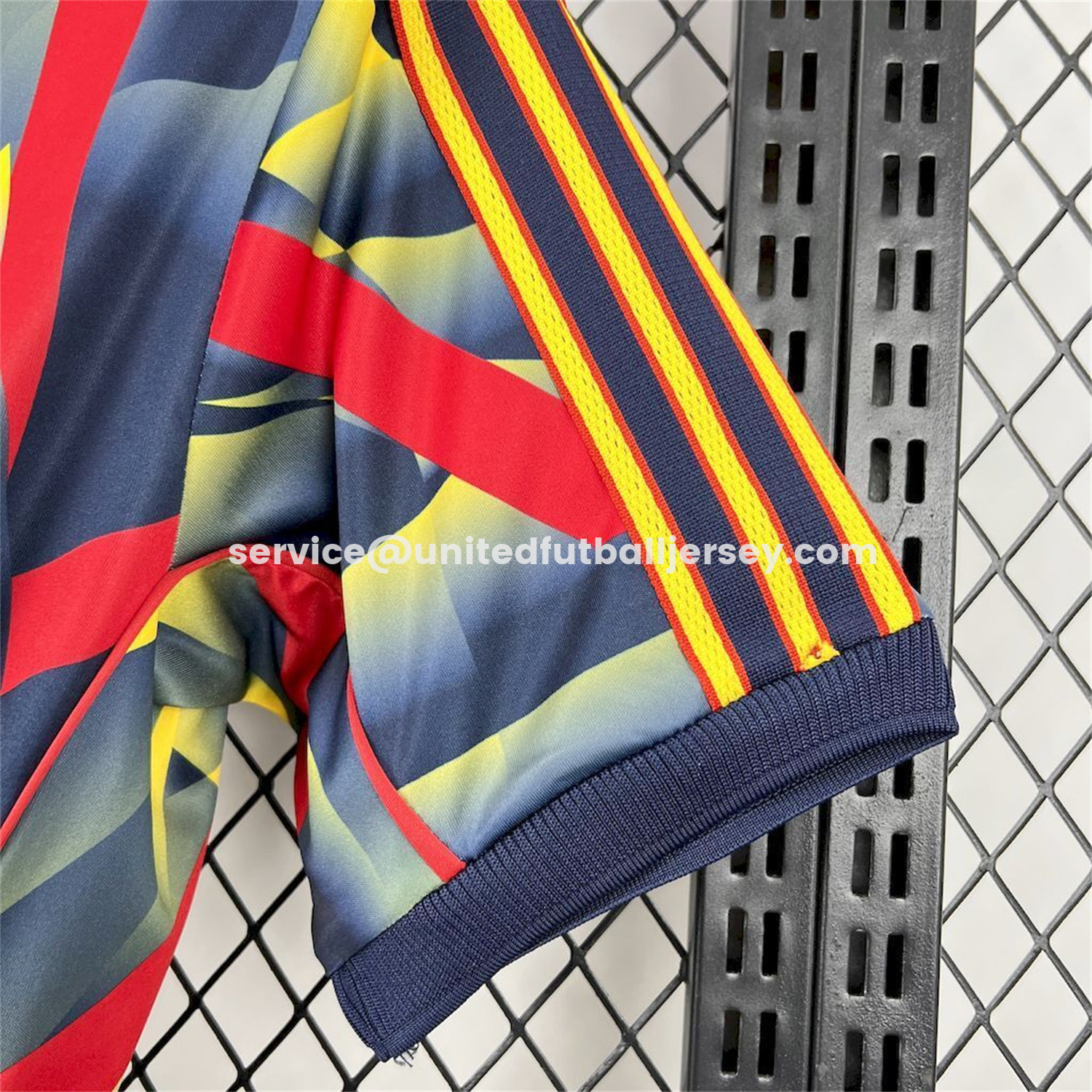 unitedfutballjersey-Arsenal 25-26 Red Yellow Blue LFSTLR Jersey - Fans Version