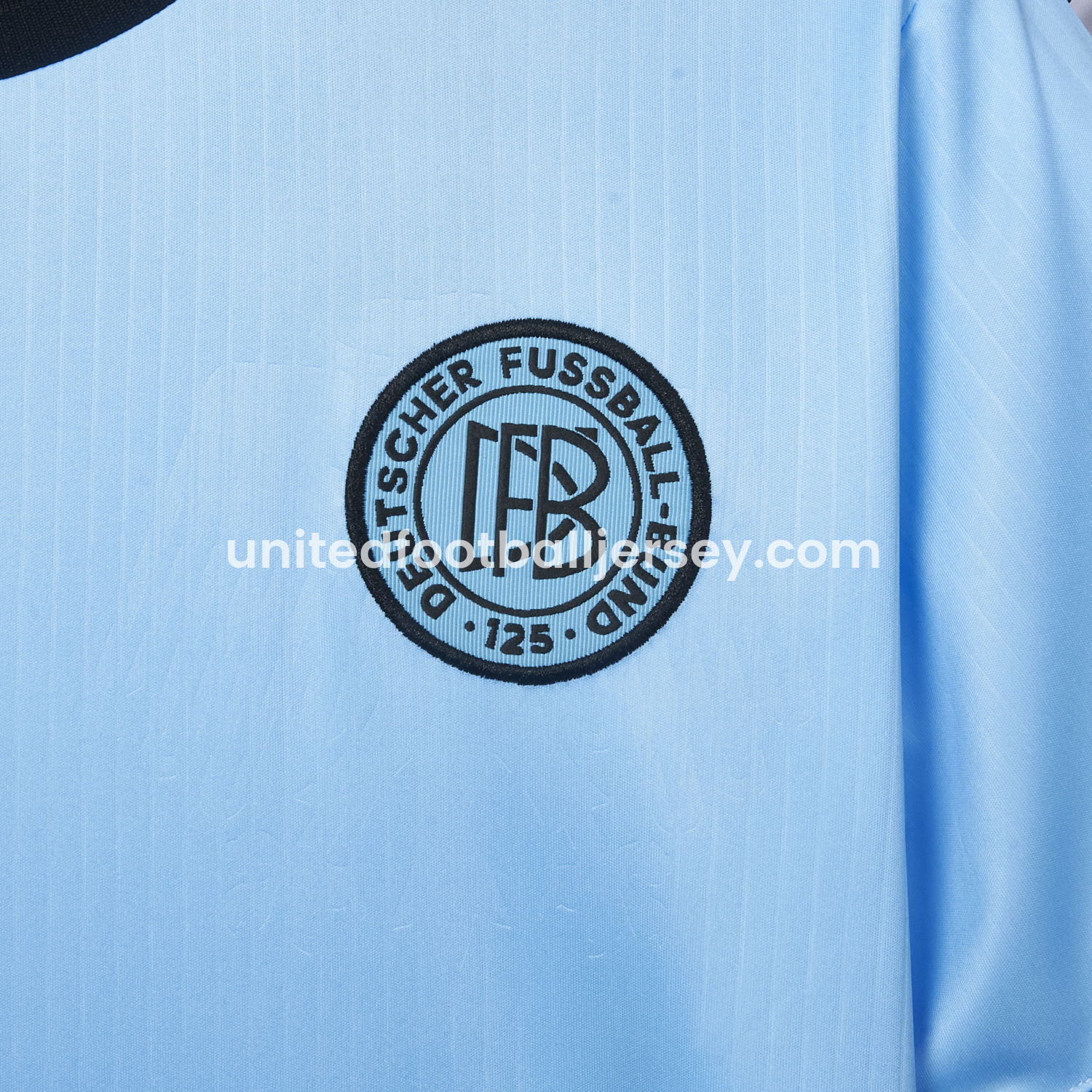 unitedfutballjersey-Germany 2025 125-Year Anniversary GK Blue Jersey - Fans Version