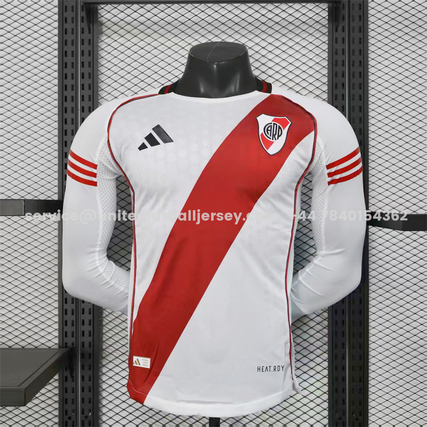 unitedfutballjersey-River Plate 25-26 Home Unsponsored Long Sleeves Jersey - Player Version
