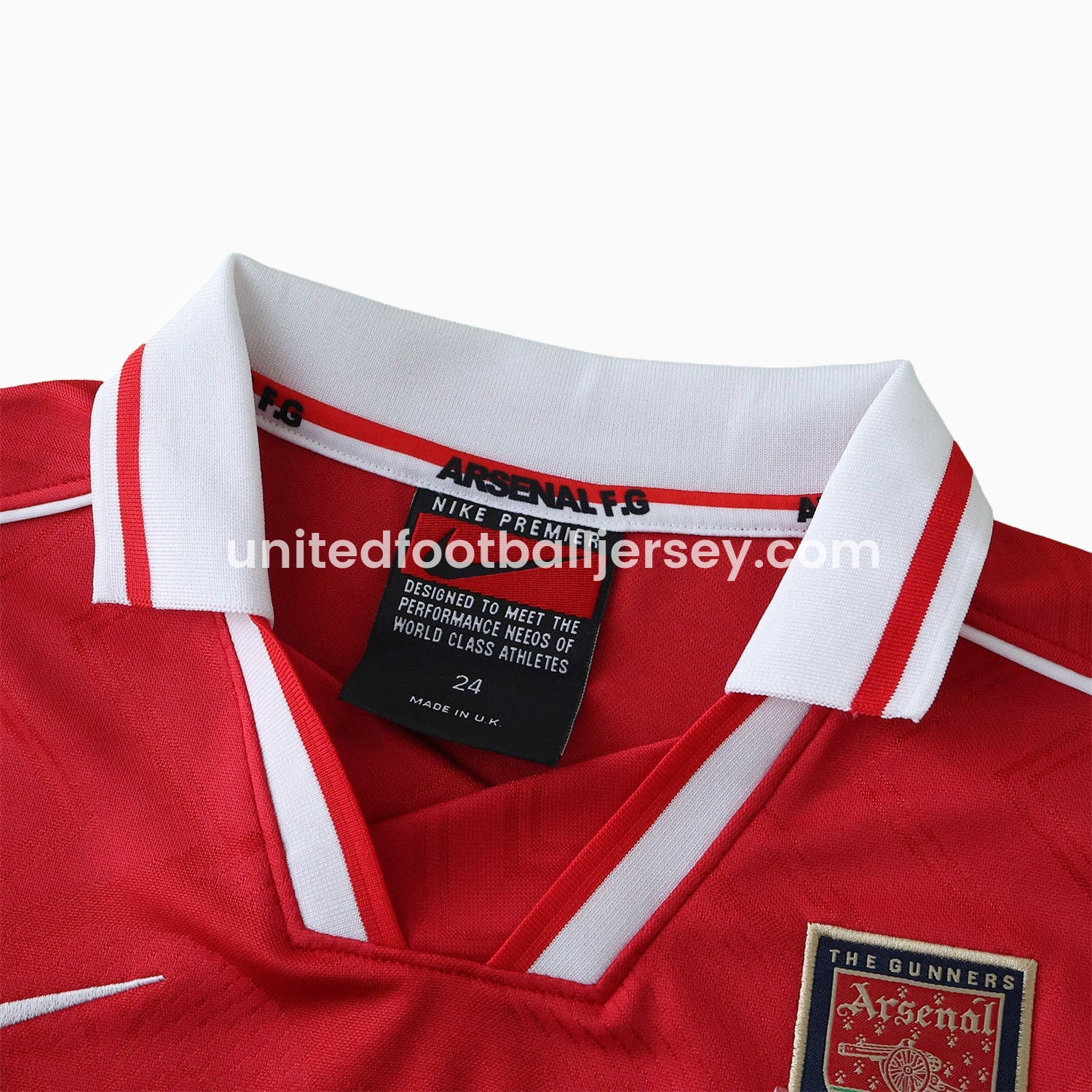 unitedfutballjersey-Retro Arsenal 1996-97 Home Kids Kit