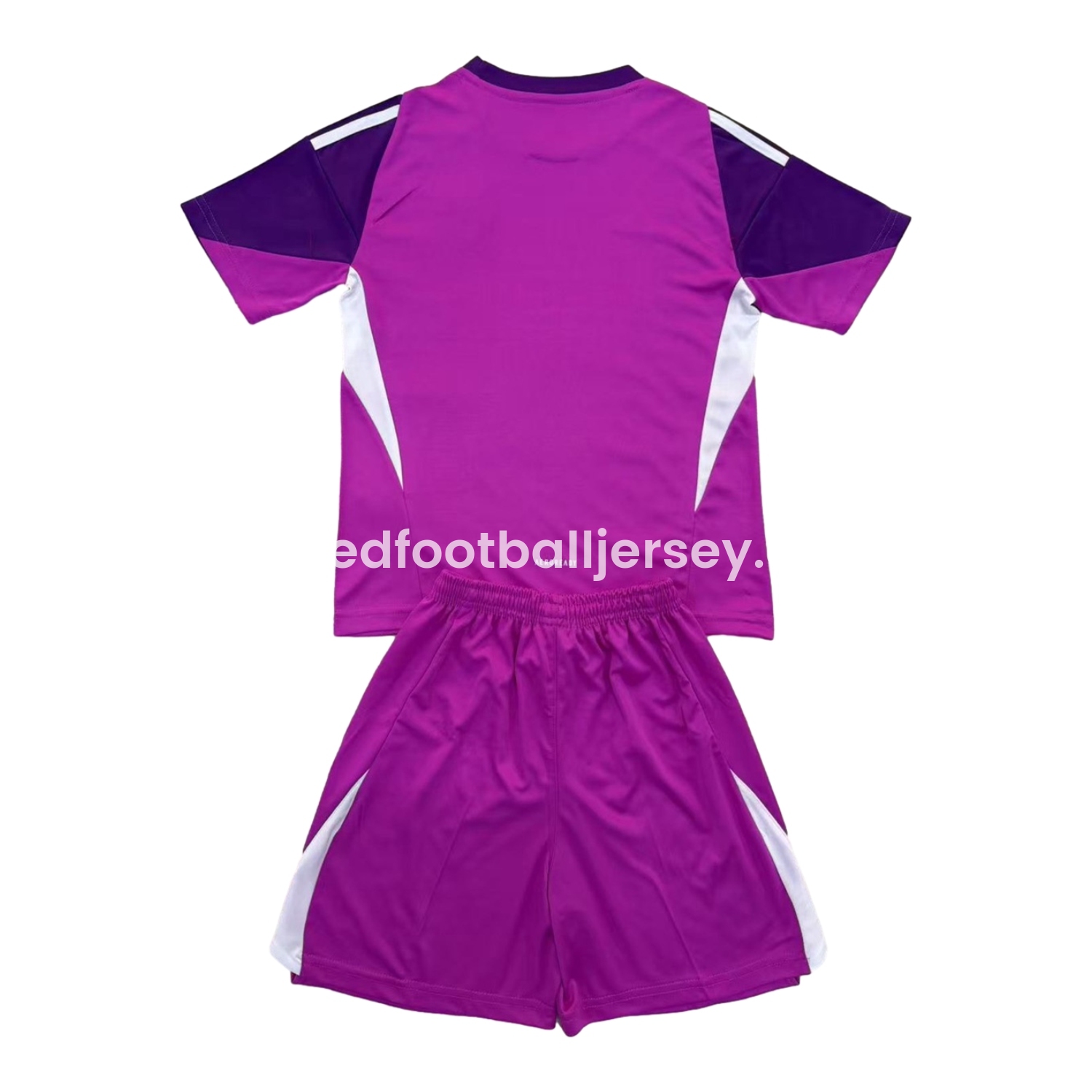 unitedfutballjersey-Real Madrid 25-26 Purple Goalkeeper Kids Kit