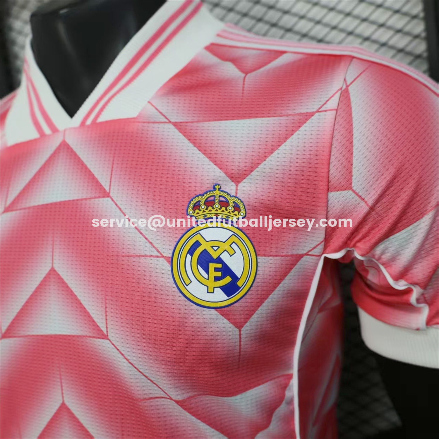 unitedfutballjersey-Real Madrid 25-26 Refracted Pink Light White Special Jersey - Player Version