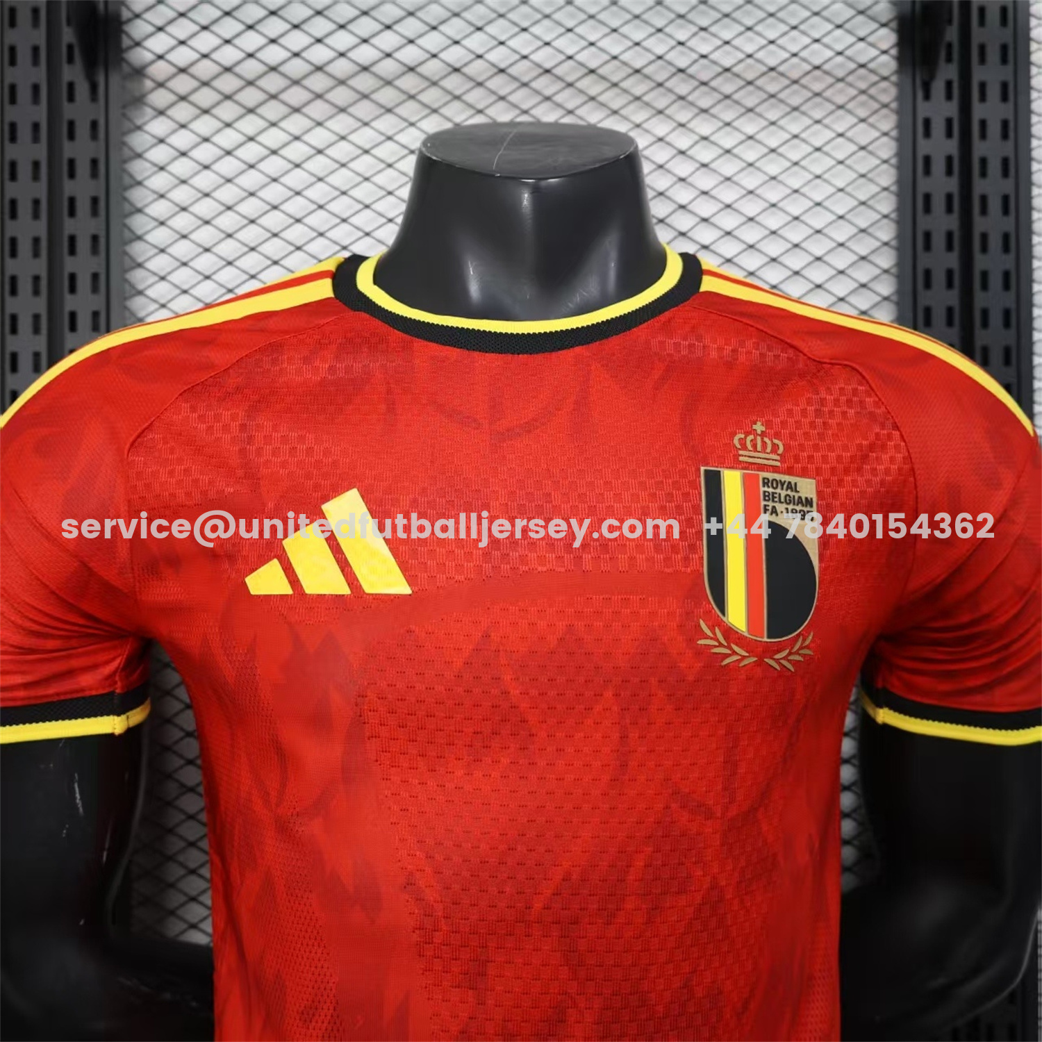 unitedfutballjersey-Belgium 2026 Home Jersey - Player Version