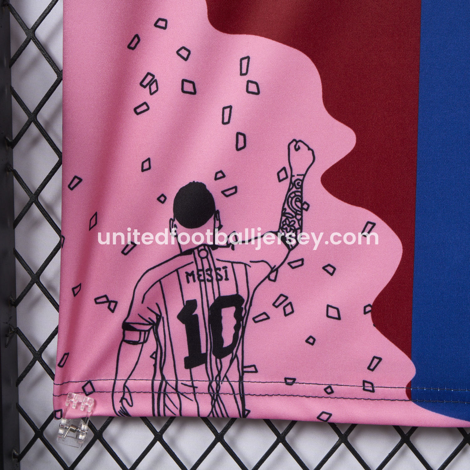 unitedfutballjersey-Messi Career Commemorative Jersey - Fans Version - Barcelona Argentina Paris Saint-Germain PSG INT M.A.M