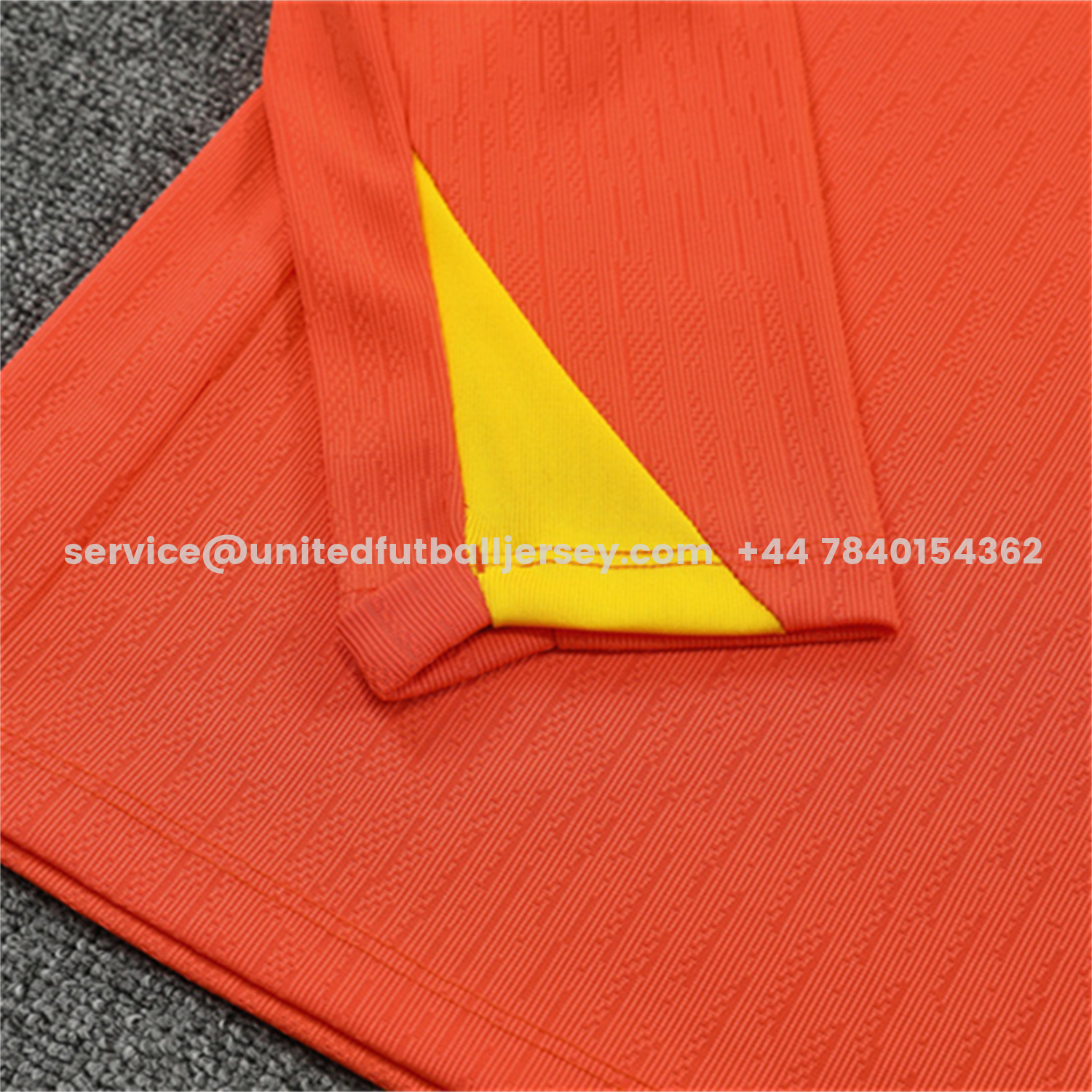 unitedfutballjersey-Brazil 25-26 Long Sleeve Training Set - Player Version - Orange Top and Black Pants