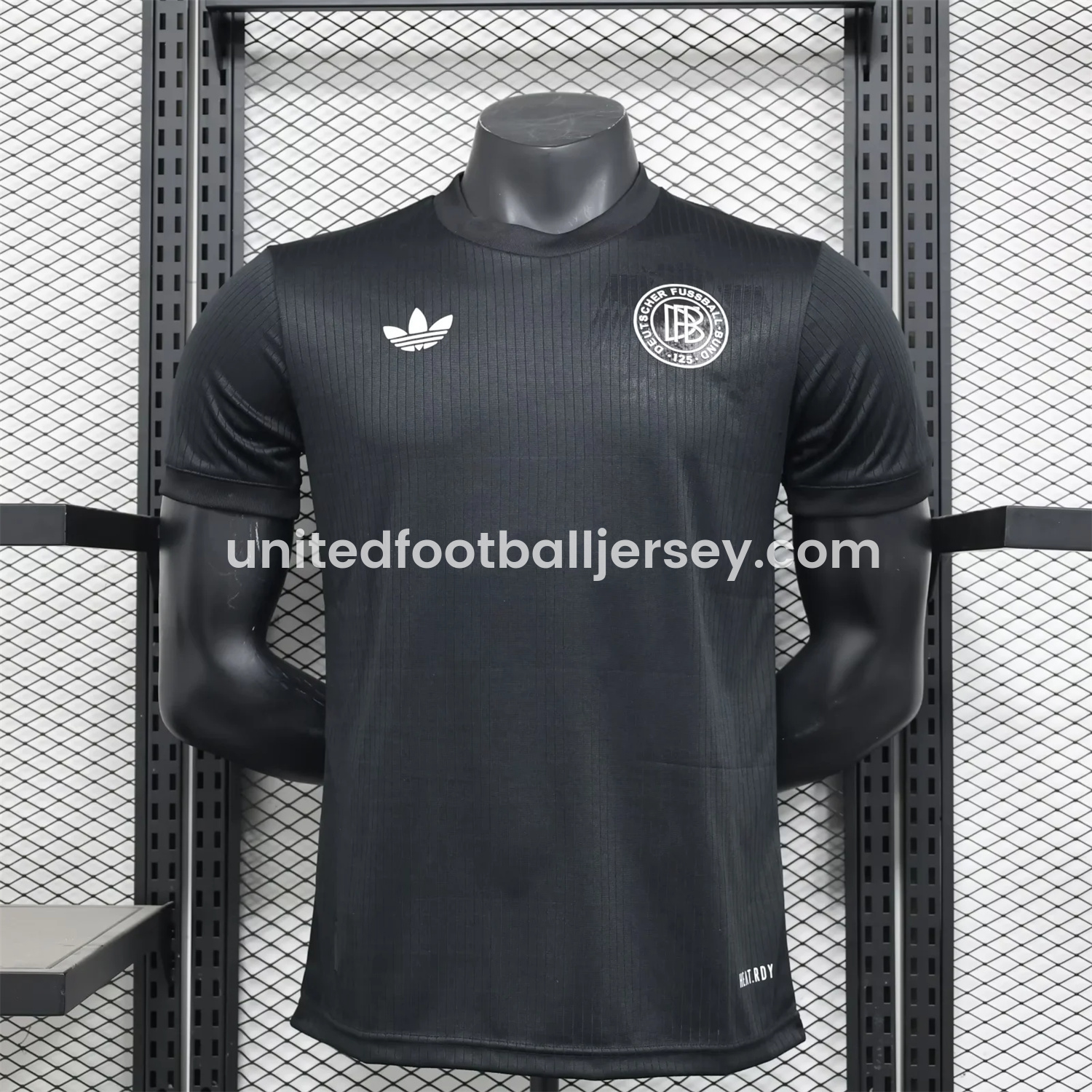 unitedfutballjersey-Germany 2025 Black 125-Year Anniversary Commemorative Edition Jersey - Player Version