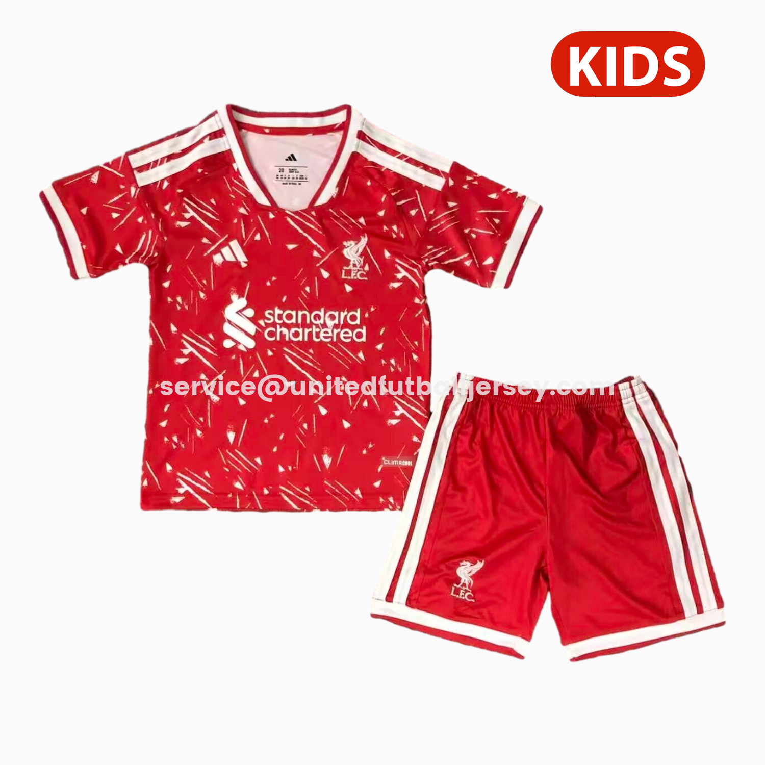 unitedfutballjersey-Liver.pool 26-27 Home Kids Kit